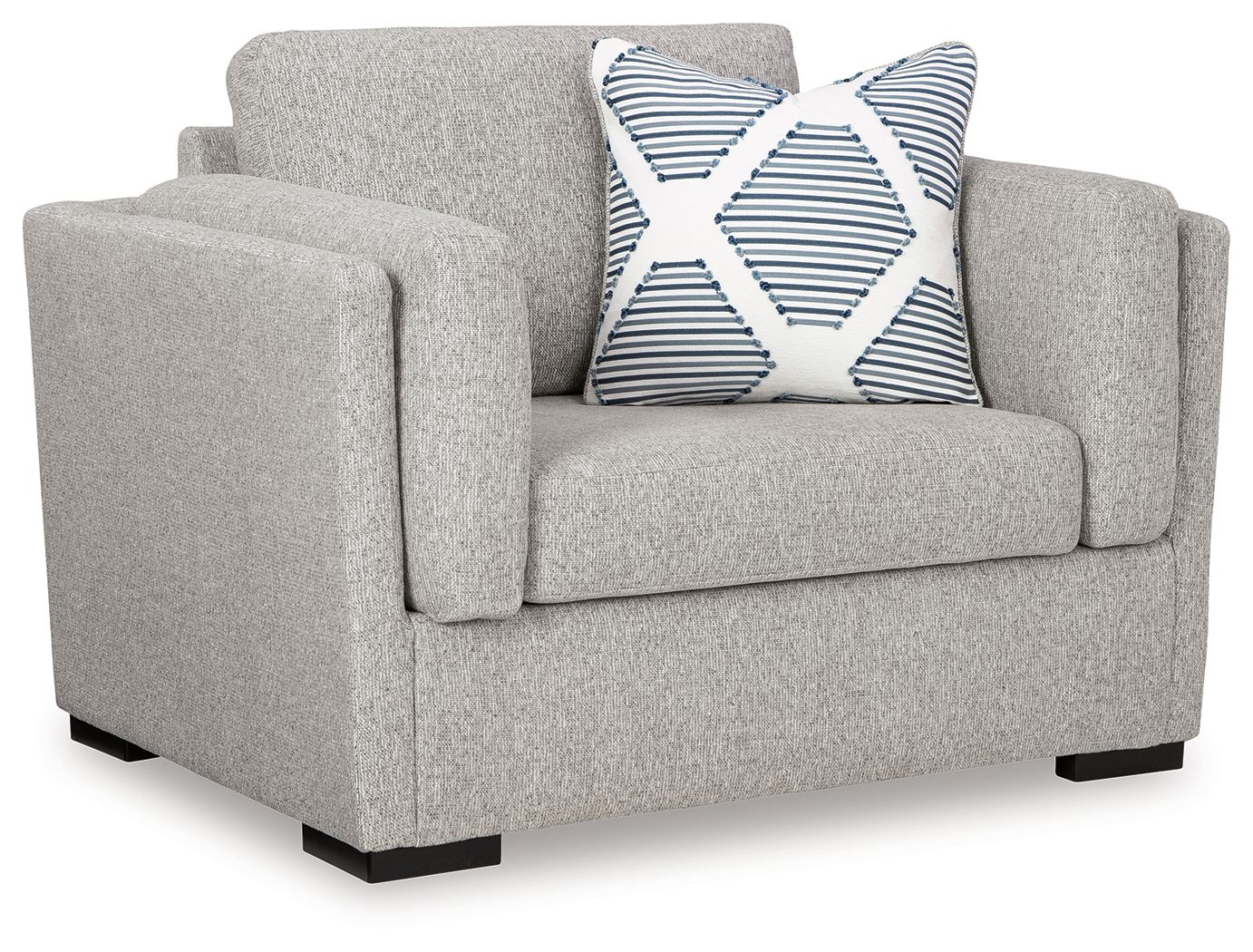 Ashley Furniture Evansley - 4 Pc. - Sofa, Loveseat, Chair And A Half, Ottoman - Pewter - Image 3