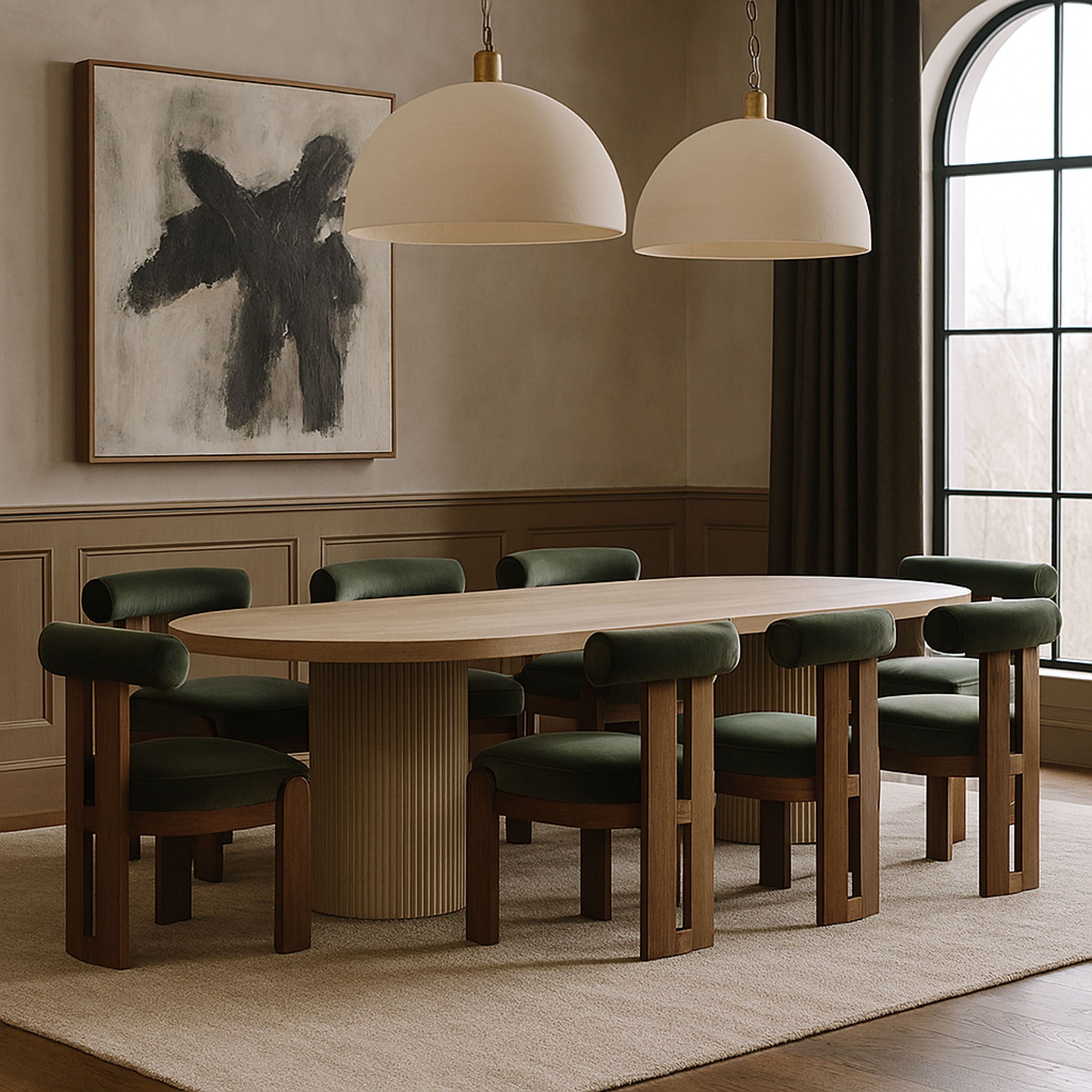 Arienzo - Performance Fabric Upholstered Dining Chair (Set of 2) - Green