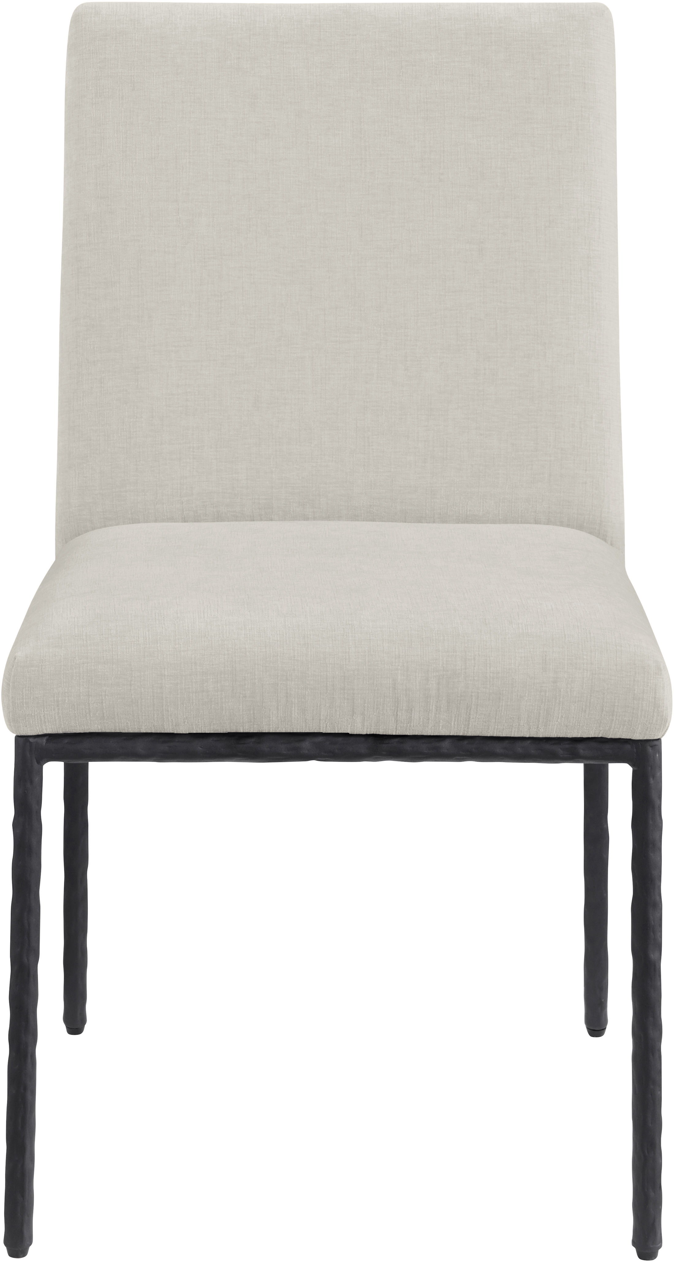 Reeves - Chenille Fabric Dining Side Chair (Set of 2) - Cream