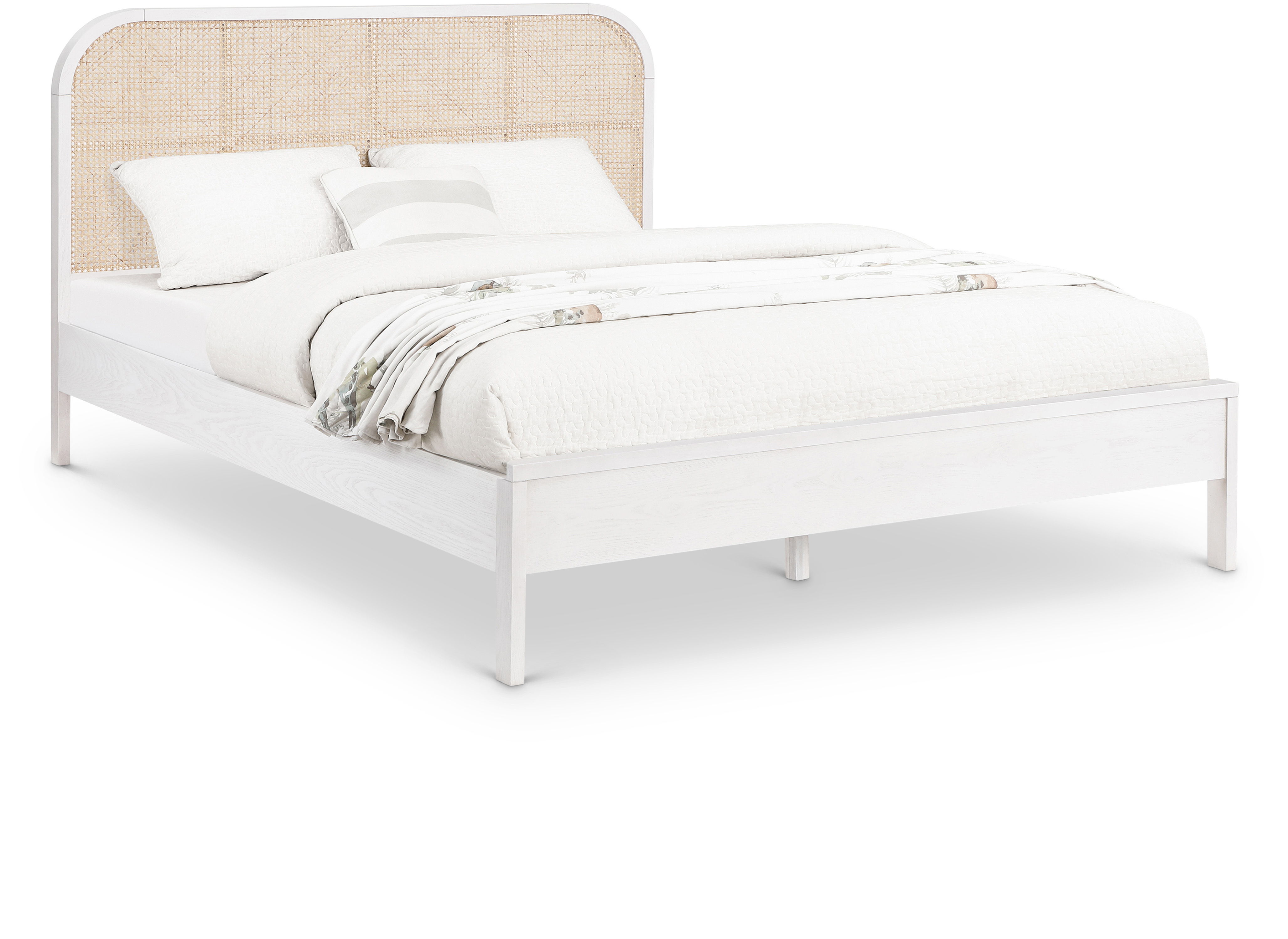 Siena - King Bed - White