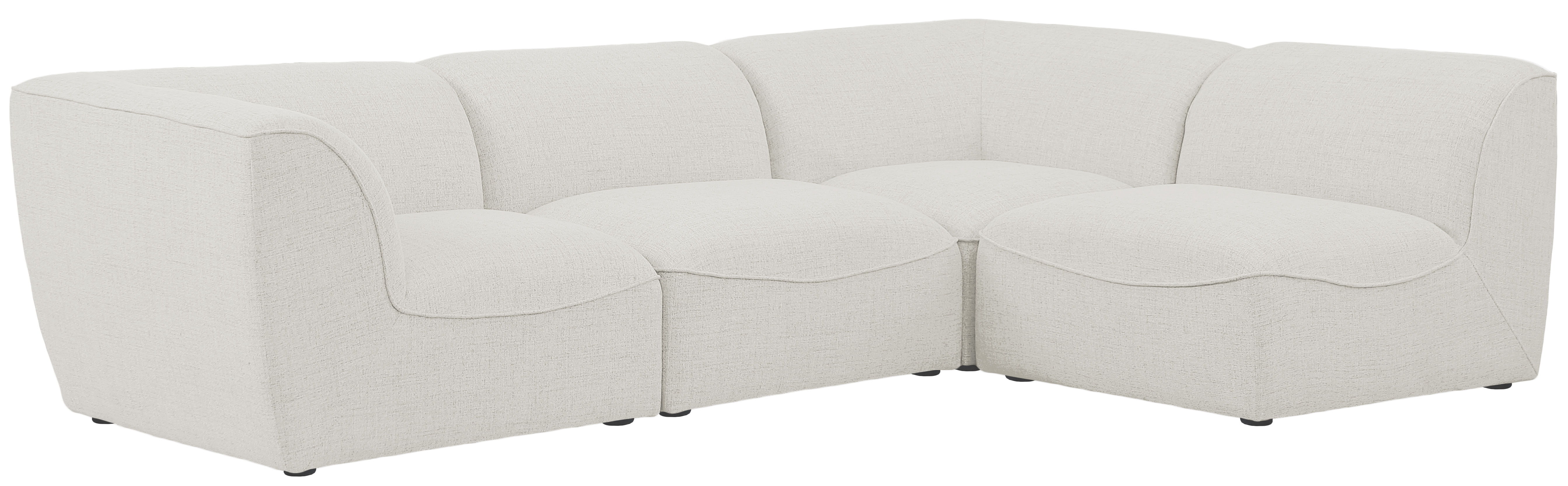 Miramar - 4 Piece Modular Corner Sectional - Cream