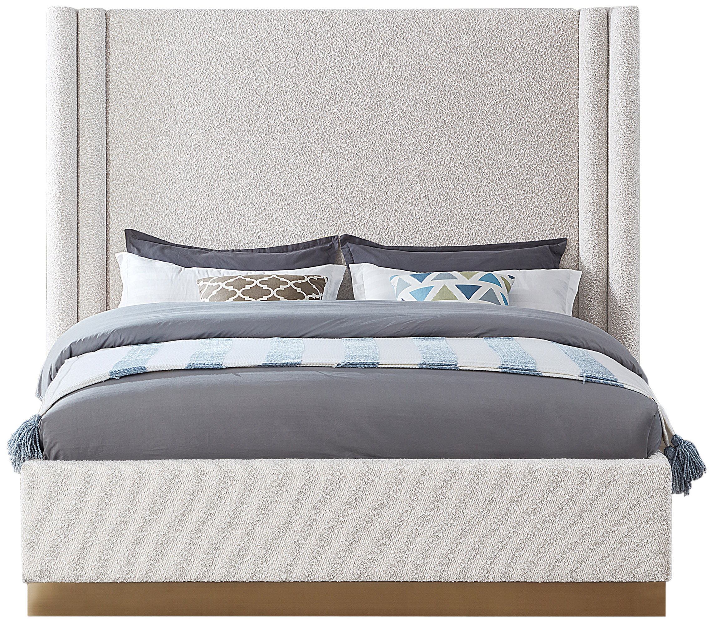 Halton - King Bed - Cream