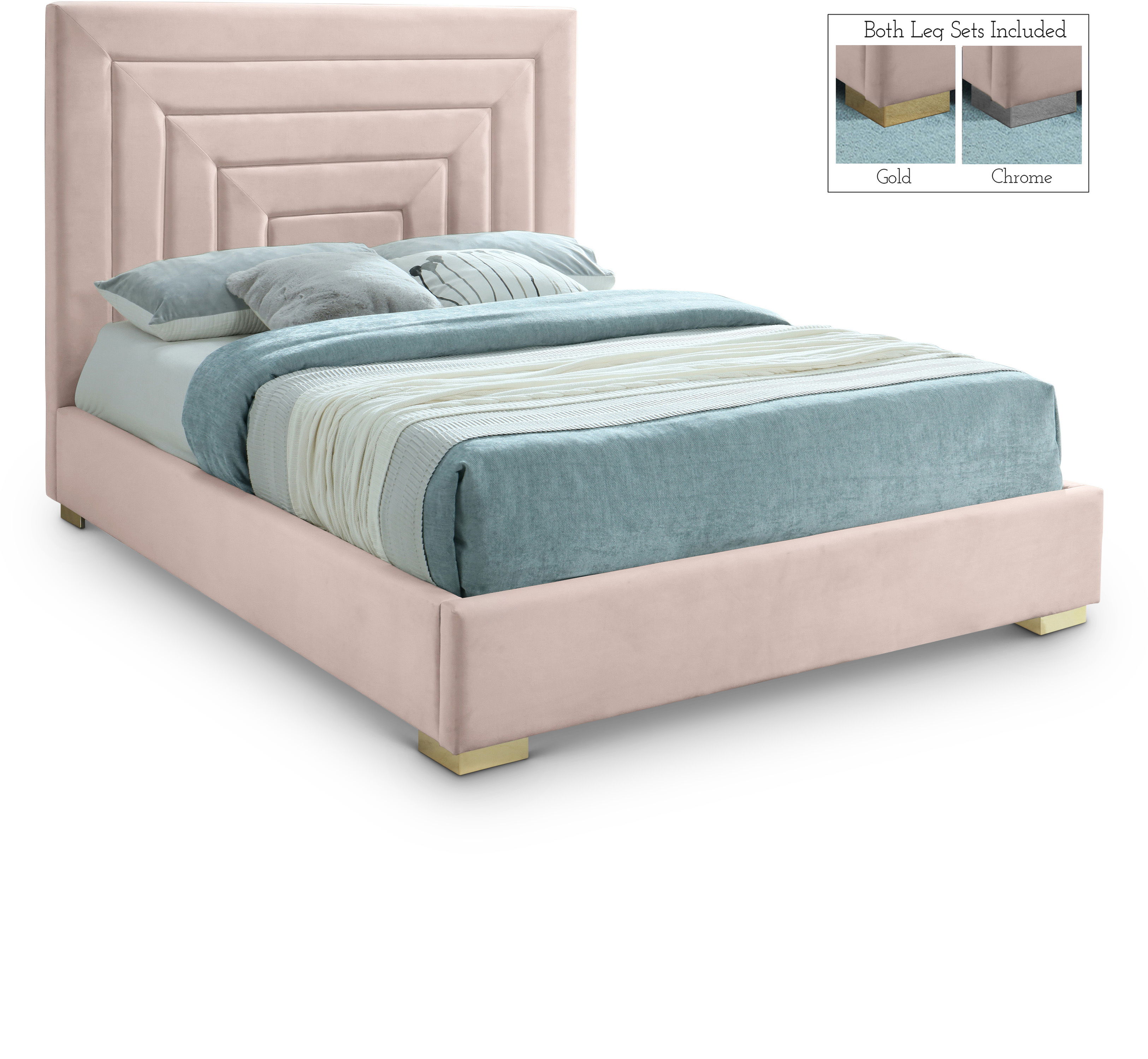 Nora - Queen Bed - Pink