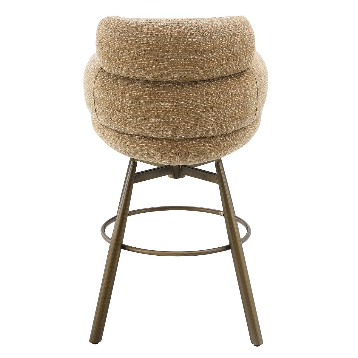 Jena - Counter Height Chair With Swivel - Taupe & Bronze, light brown, view 5