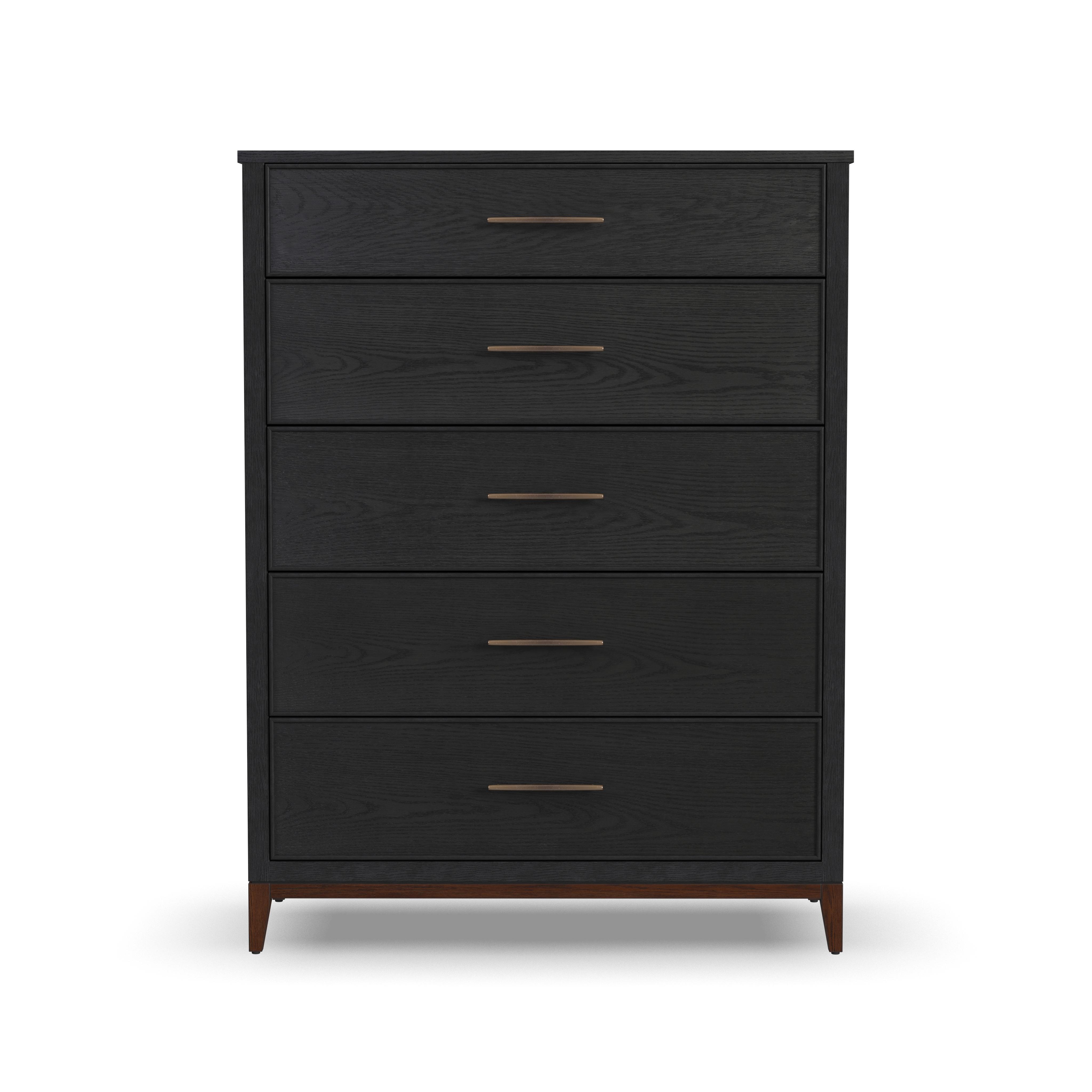 Waterfall - Drawer Chest - Black, black, view 2