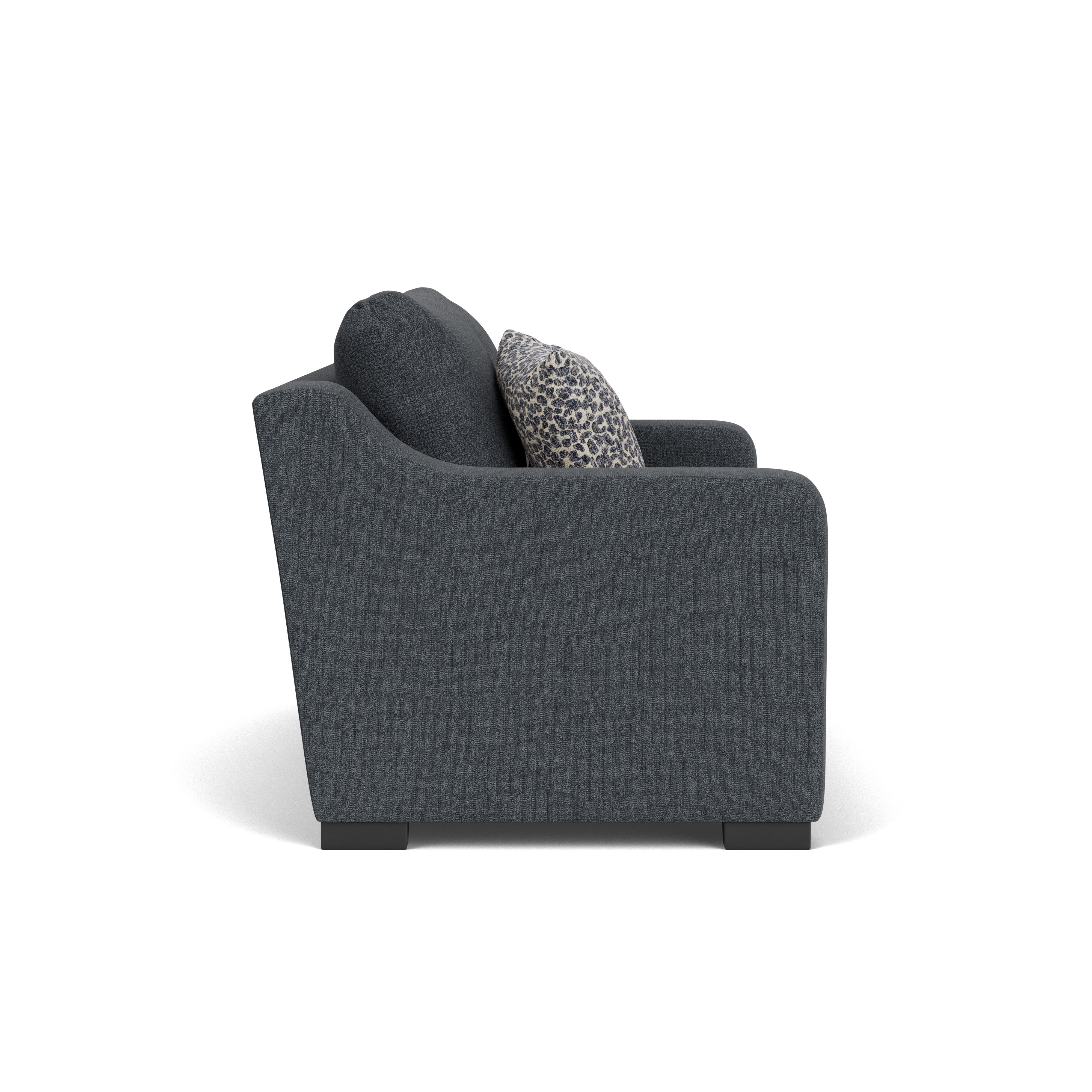 Quinn - Fabric Loveseat, dark gray, view 5