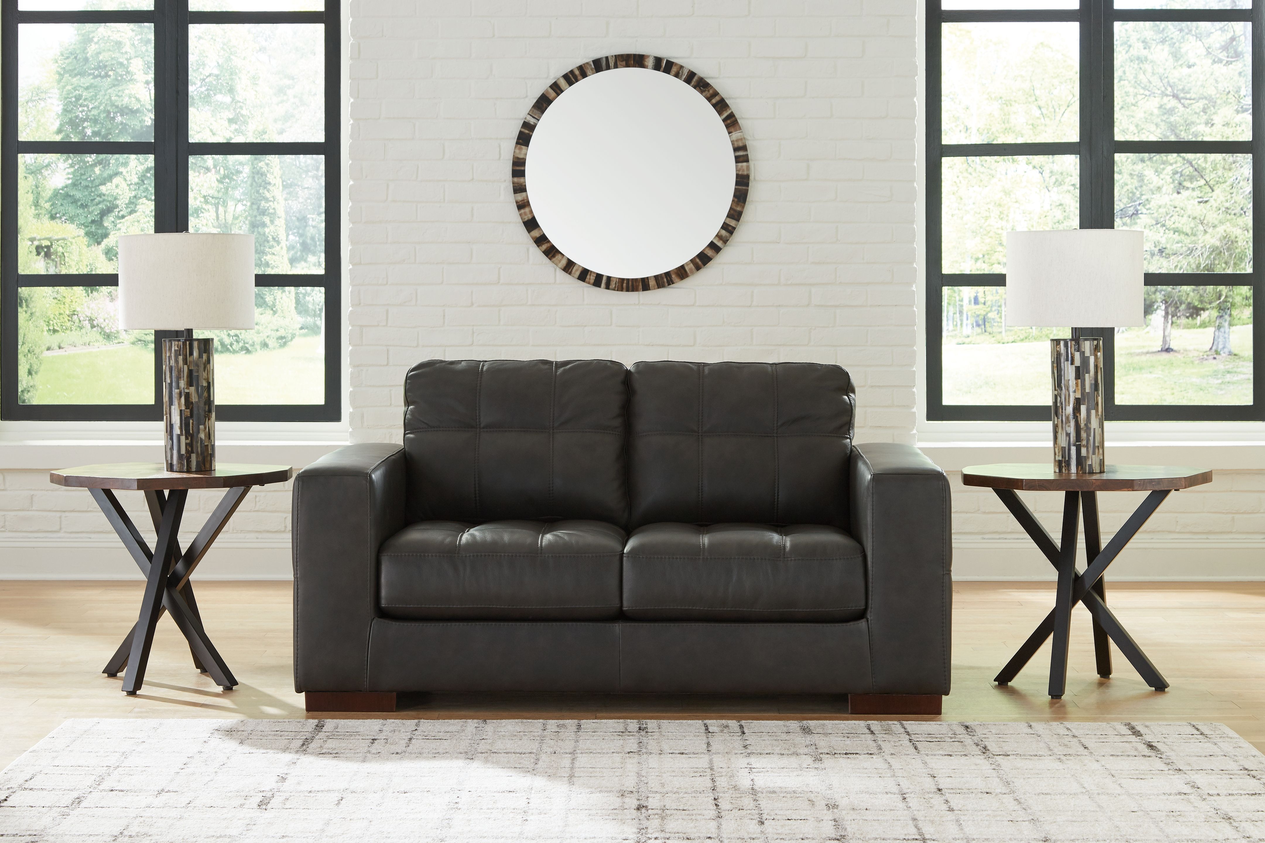 Ashley Furniture Luigi - Loveseat - Thunder - Image 2