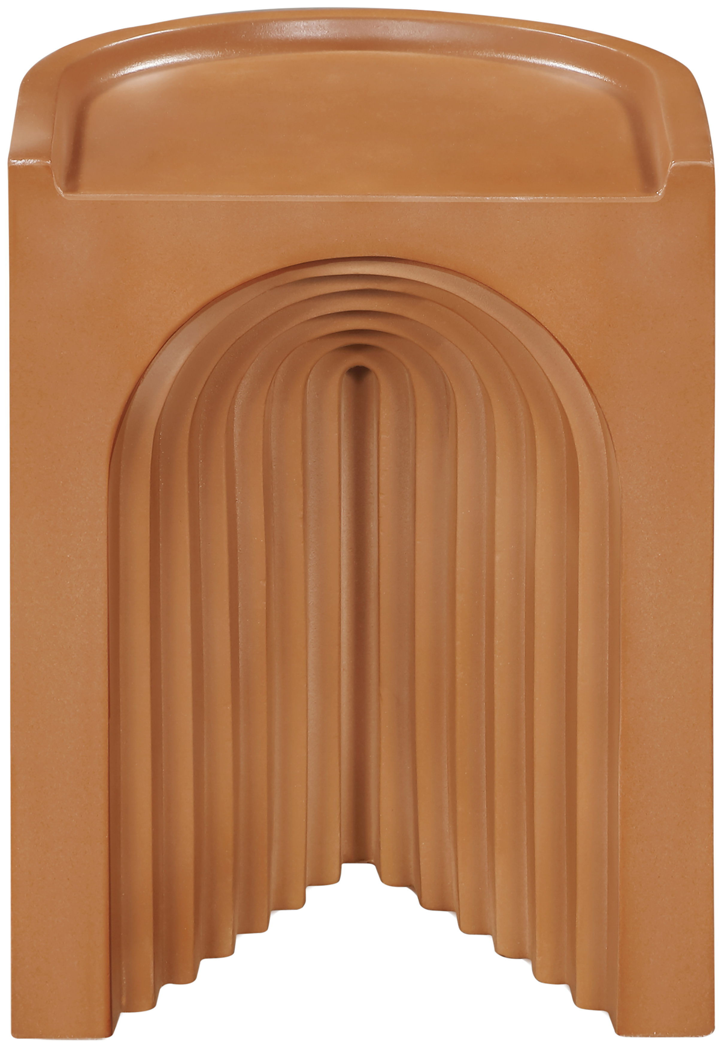Avenda - Concrete End Table - Terracotta