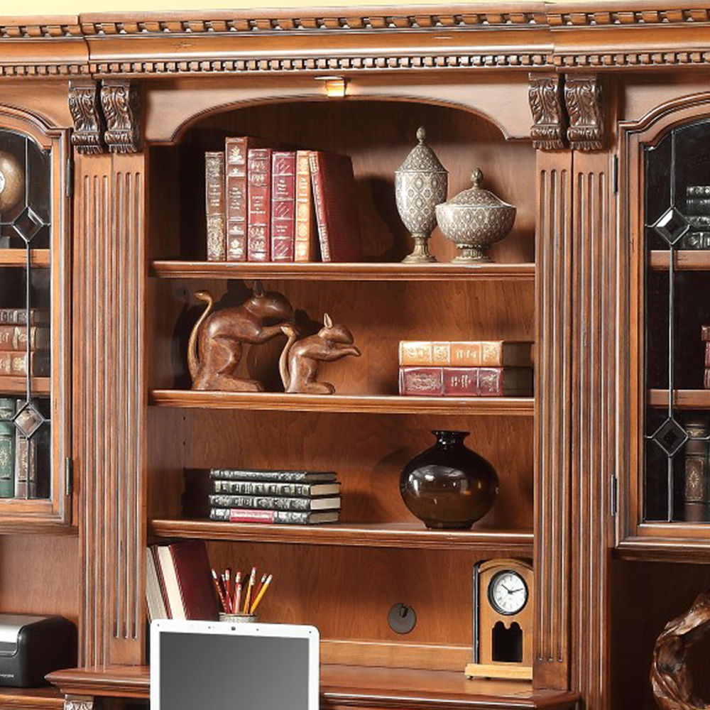 Parker House Huntington - Library Hutch - Antique Vintage Pecan