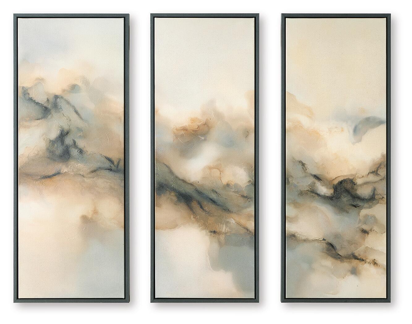 Larrondale – Wall Art Set (Set of 3) – Black / Gray / Brown