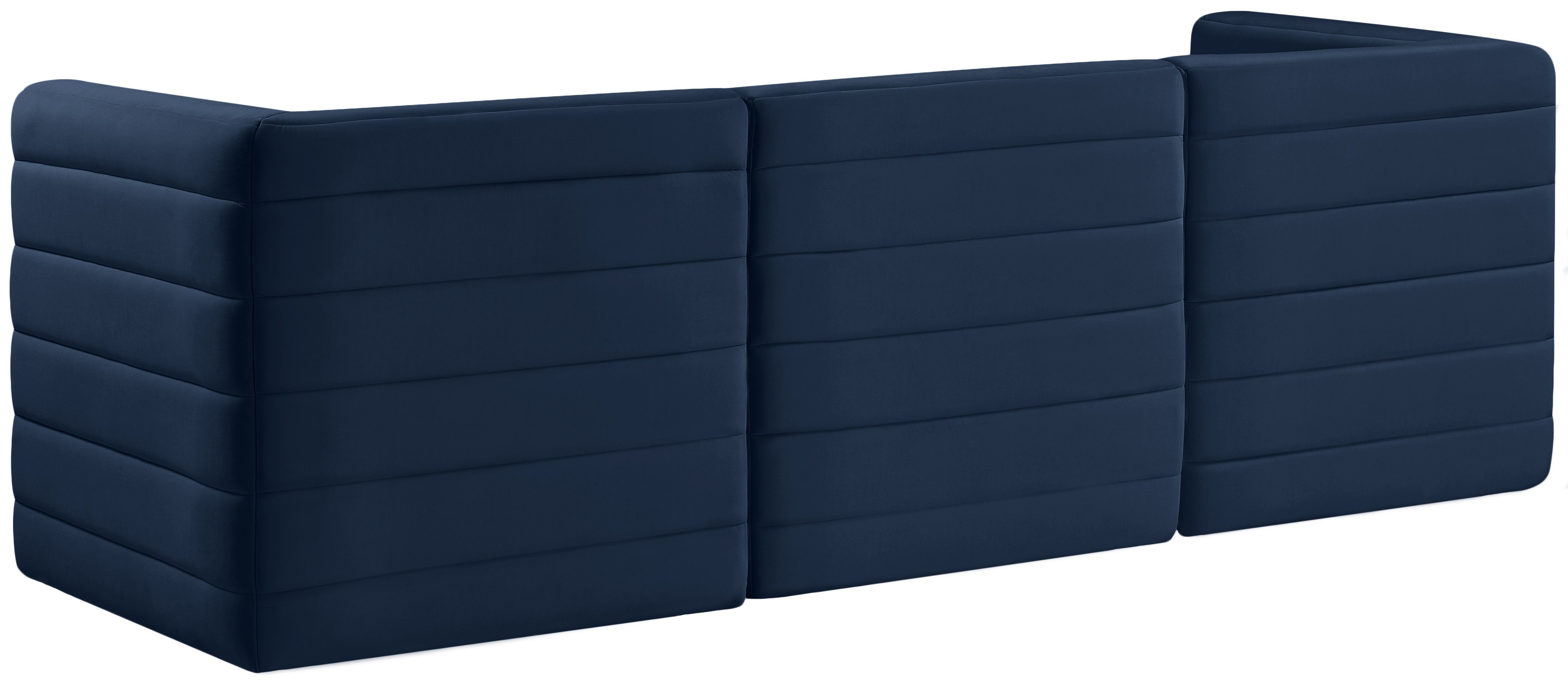 Quincy - 3 Piece Modular Sofa - Navy