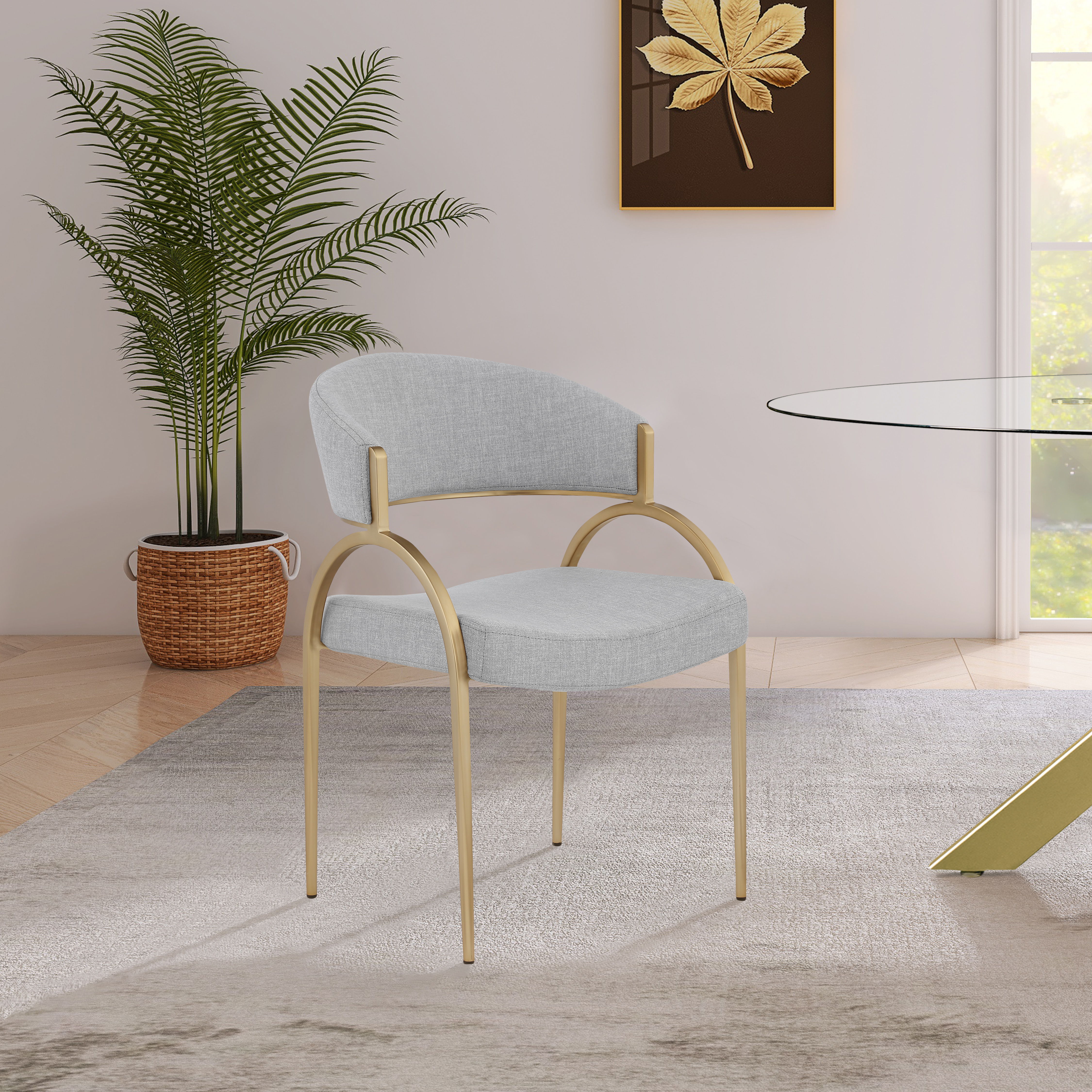Privet - Fabric Dining Chair (Set of 2) - Gray