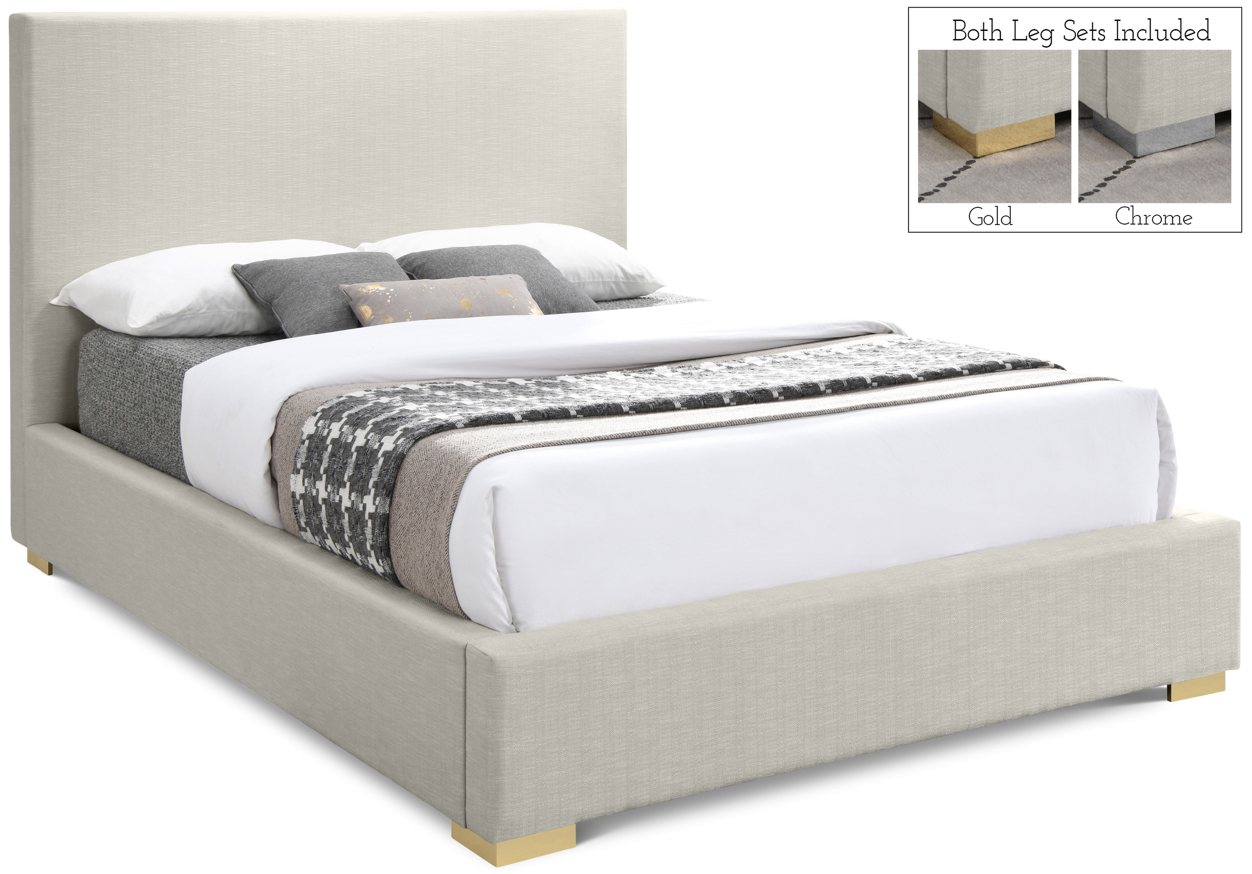 Crosby - Queen Bed - Beige