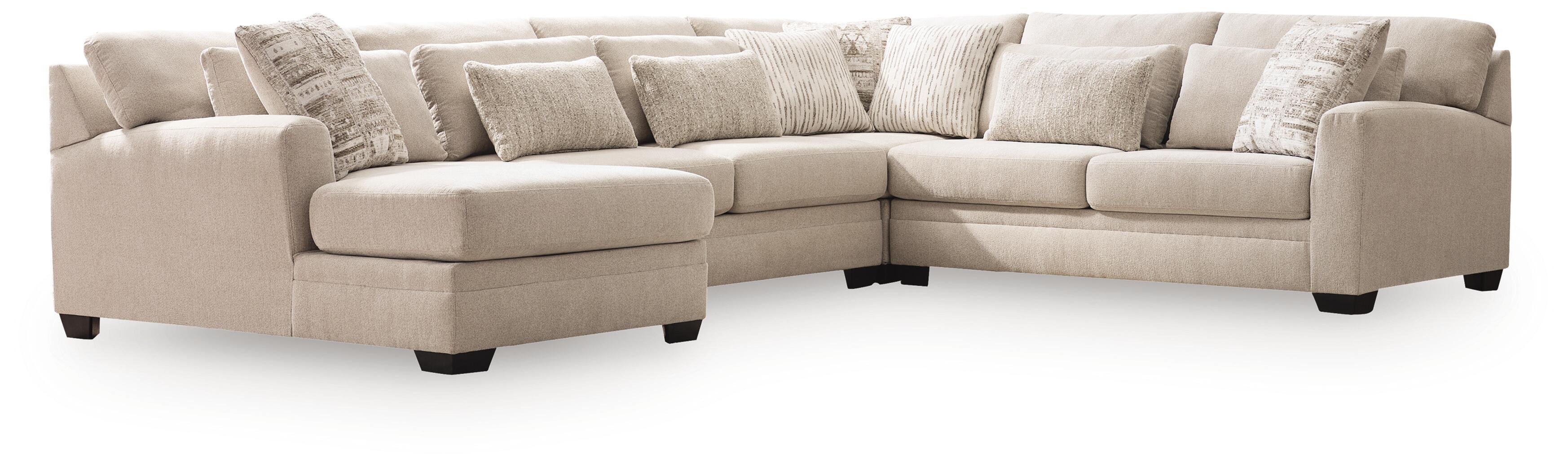 Mandi Point – 4-Piece Sectional With LAF Corner Chaise – Marble