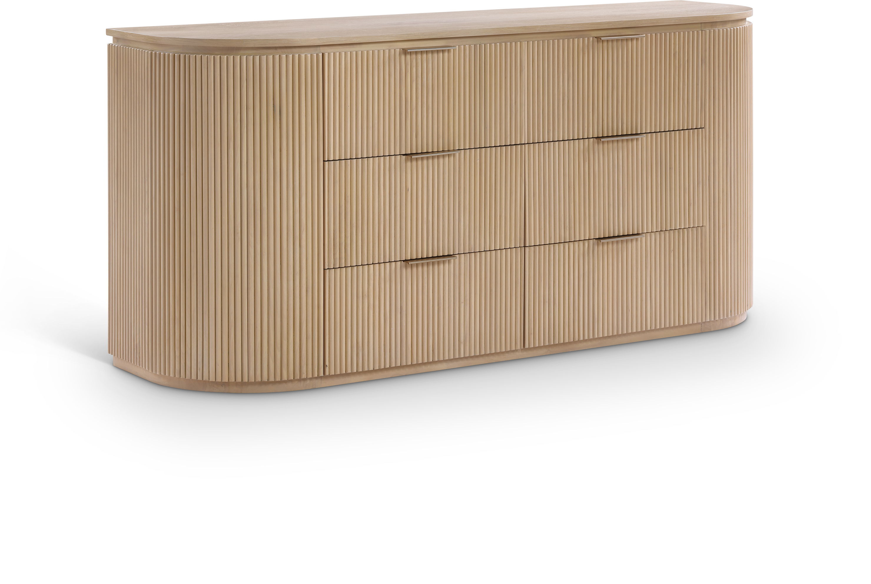 Astrid - Solid Wood And Oak Veneer Dresser - Natural