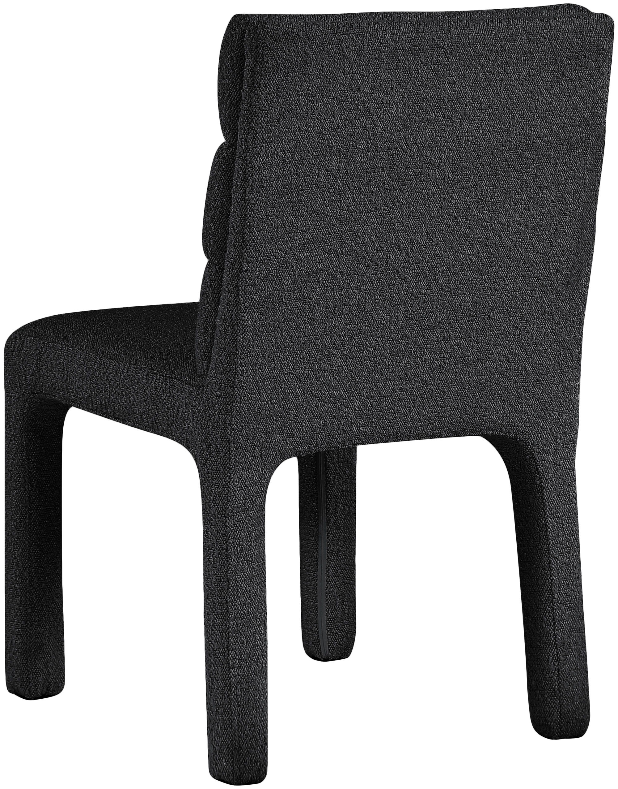 Kai - Boucle Dining Chair (Set of 2) - Black