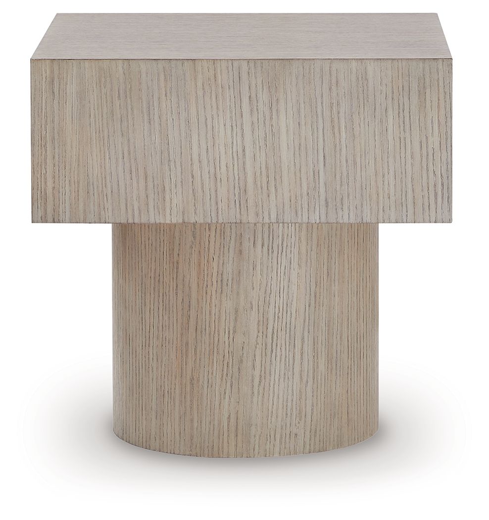 Ashley Furniture Jorielyn - Square End Table - Light Grayish Brown - Image 4
