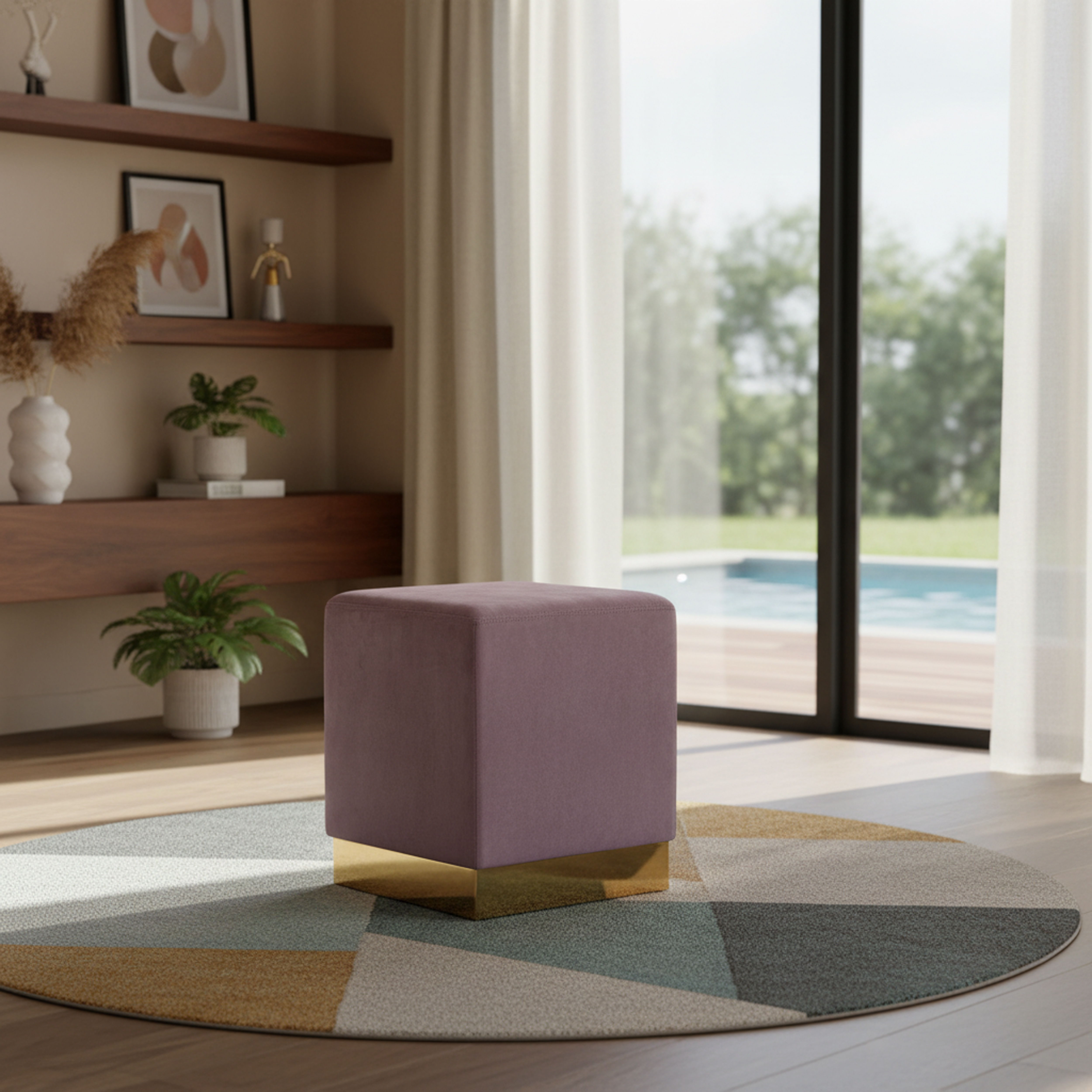 Jax - Ottoman / Stool - Pink