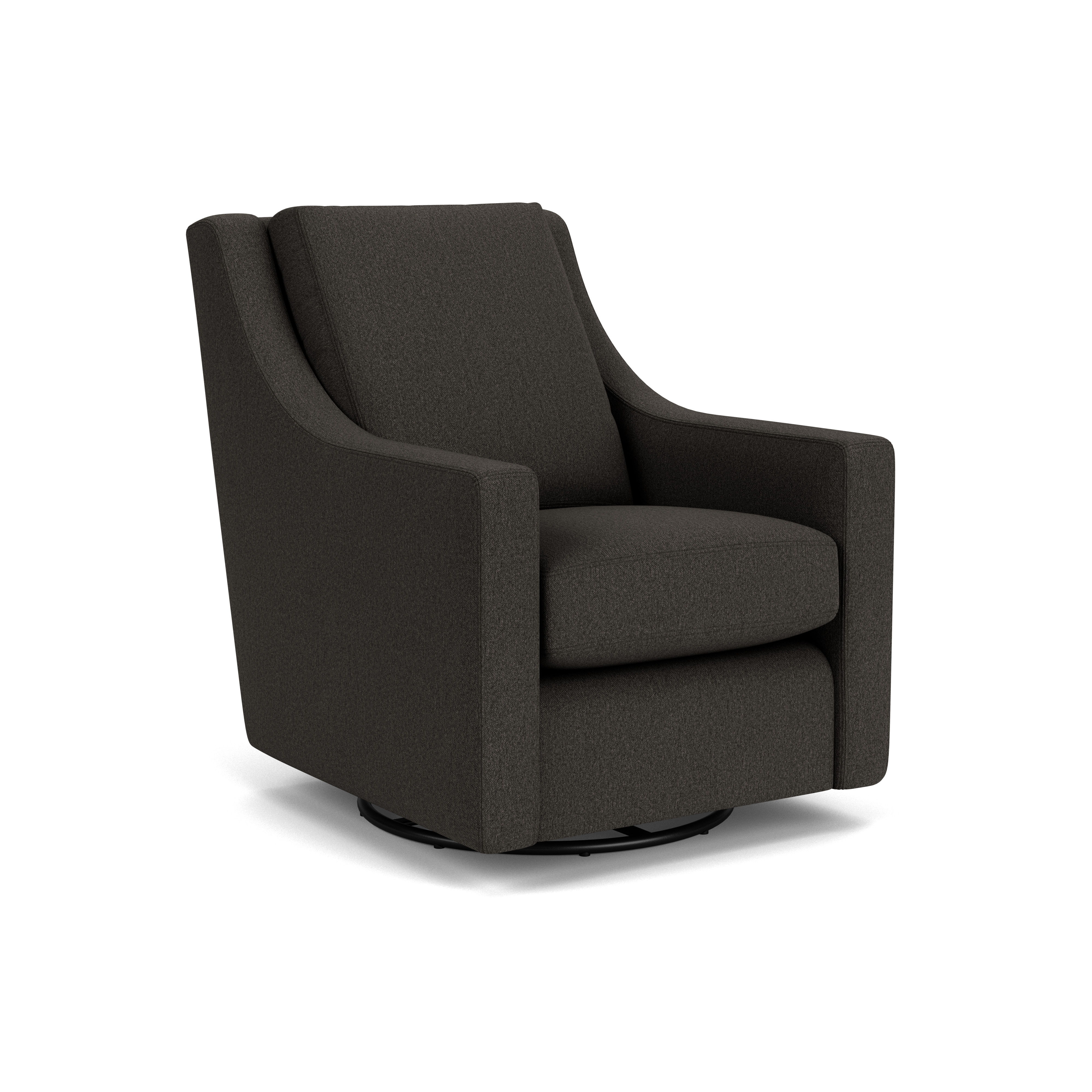 Murph - Fabric Swivel Chair, dark gray