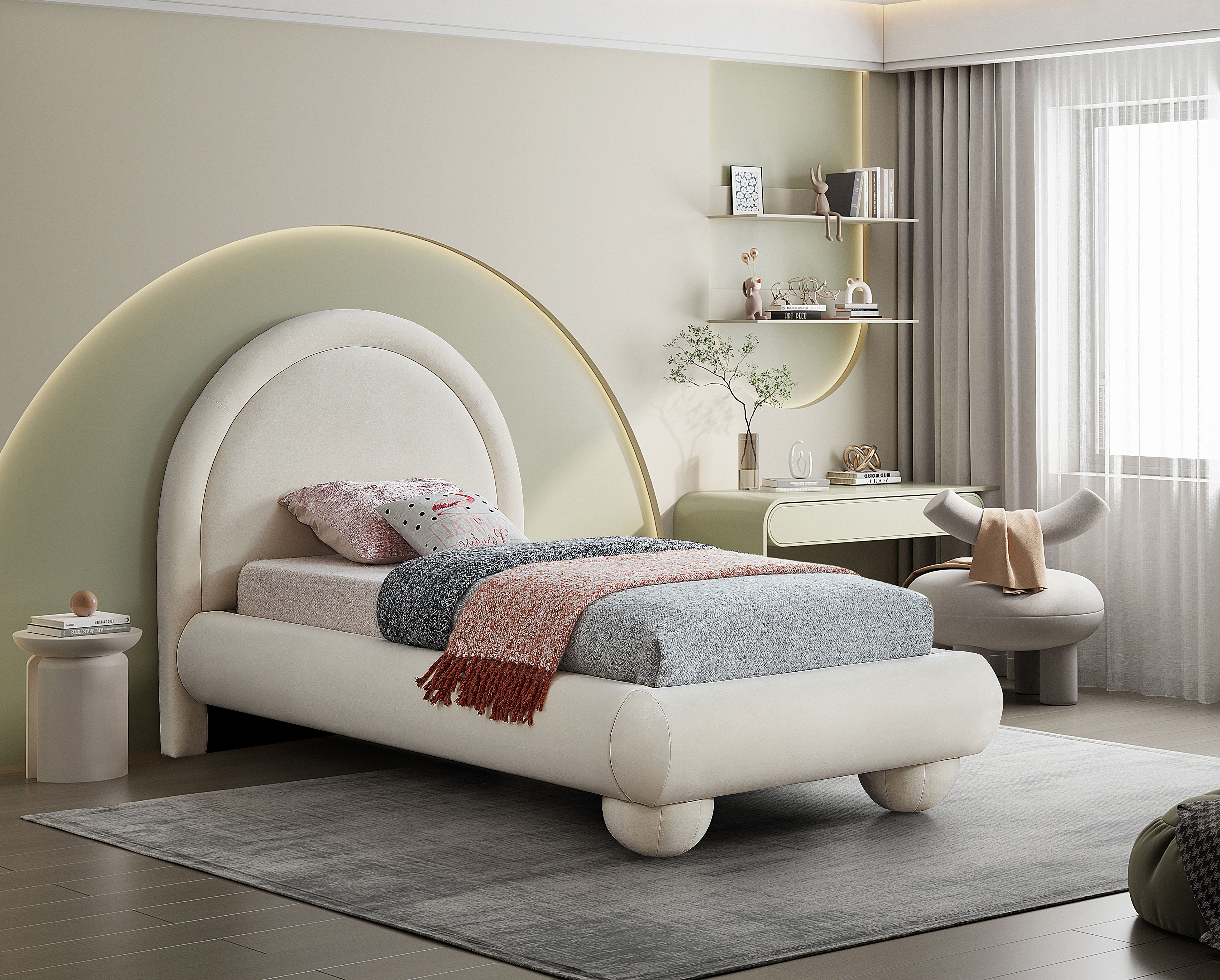 Madrid - Twin Bed - Cream