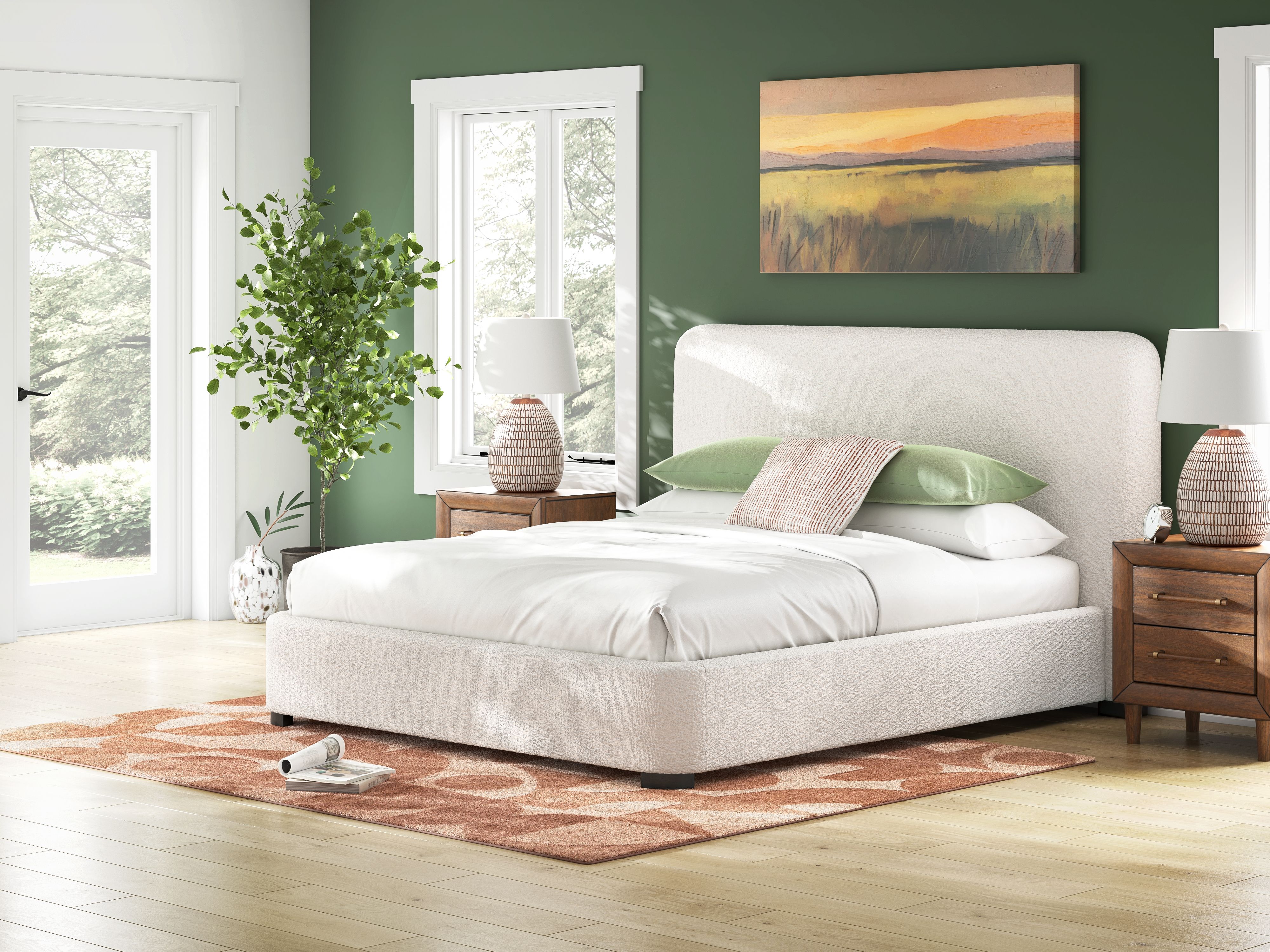 Brintstreet - California King Upholstered Bed - Beige