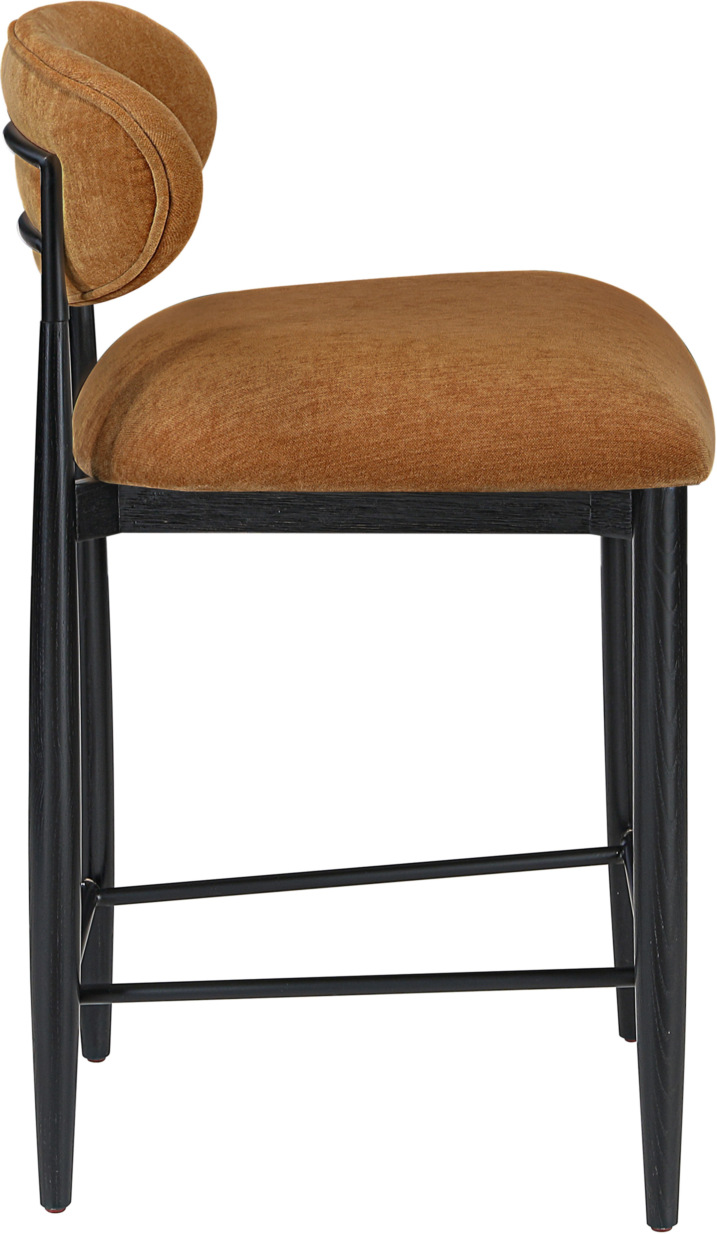 Riccio - Upholstered Stool - Cognac