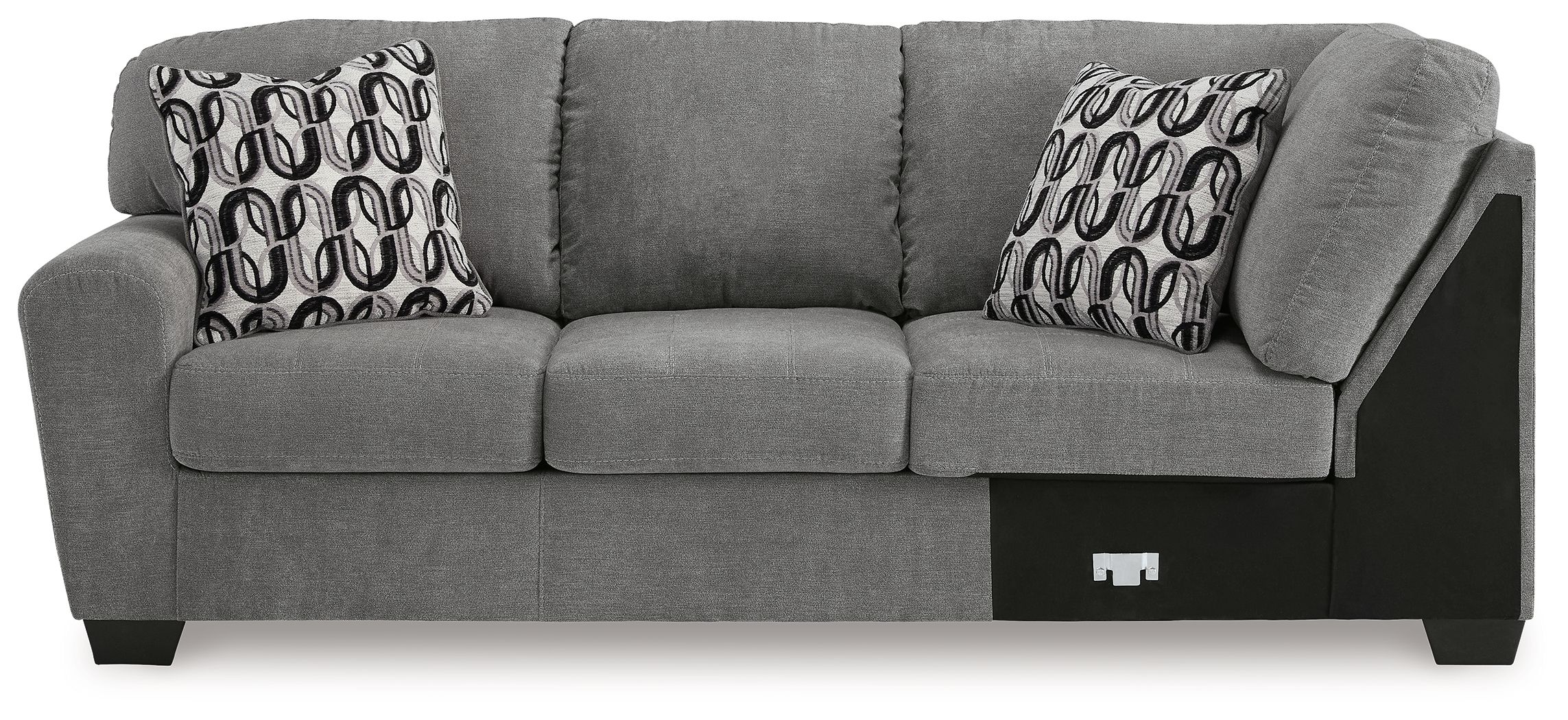 Birkdale Court - Laf Sofa With Corner Wedge - Gray