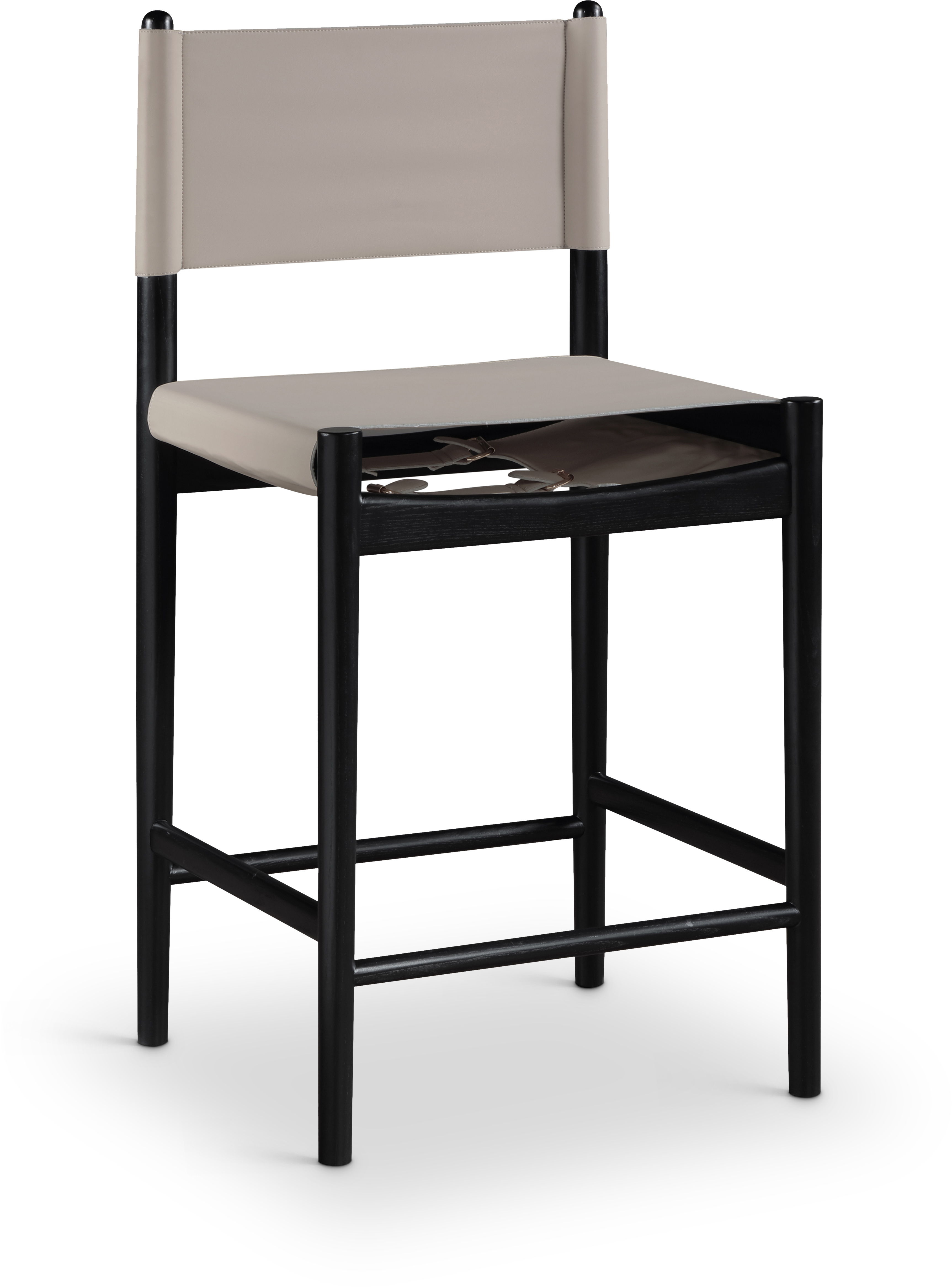 Rawlins - Vegan Leather Upholstered Counter Stool - Taupe