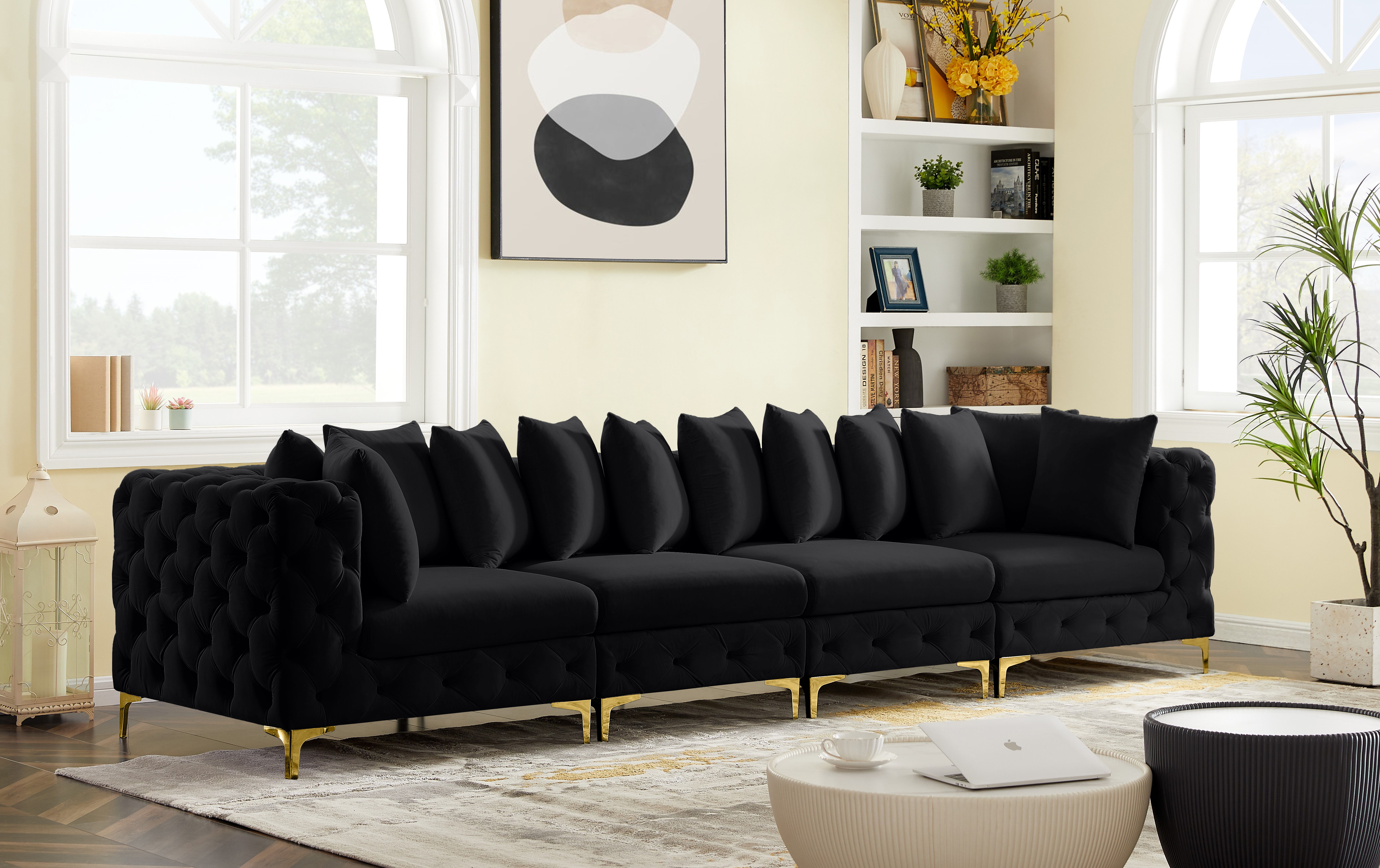 Tremblay - 4 Piece Modular Sofa - Black