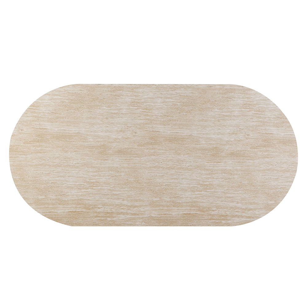 Jirina - Dining Table - Travertine Pattern, light brown, view 3