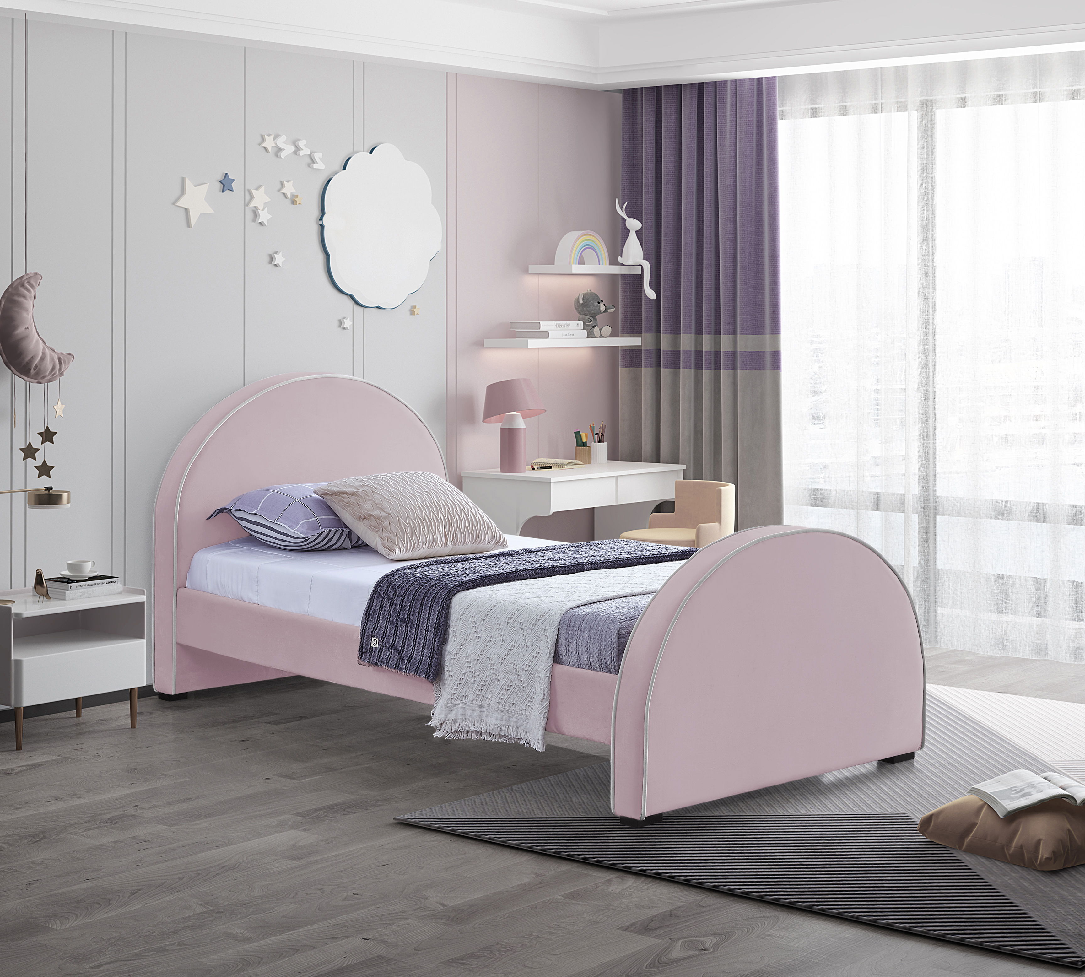 Brody - Twin Bed - Pink