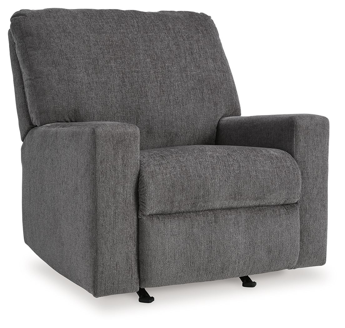 Rannis - 2 Pc. - Twin Sofa Sleeper, Rocker Recliner - Pewter