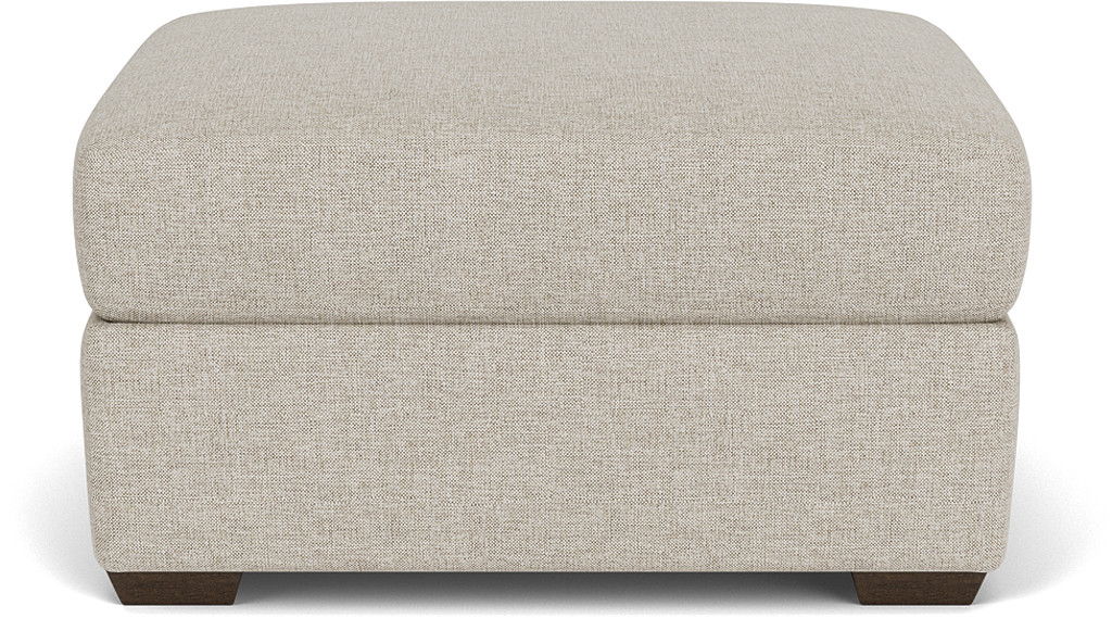 Randall - Fabric Ottoman, white, view 6