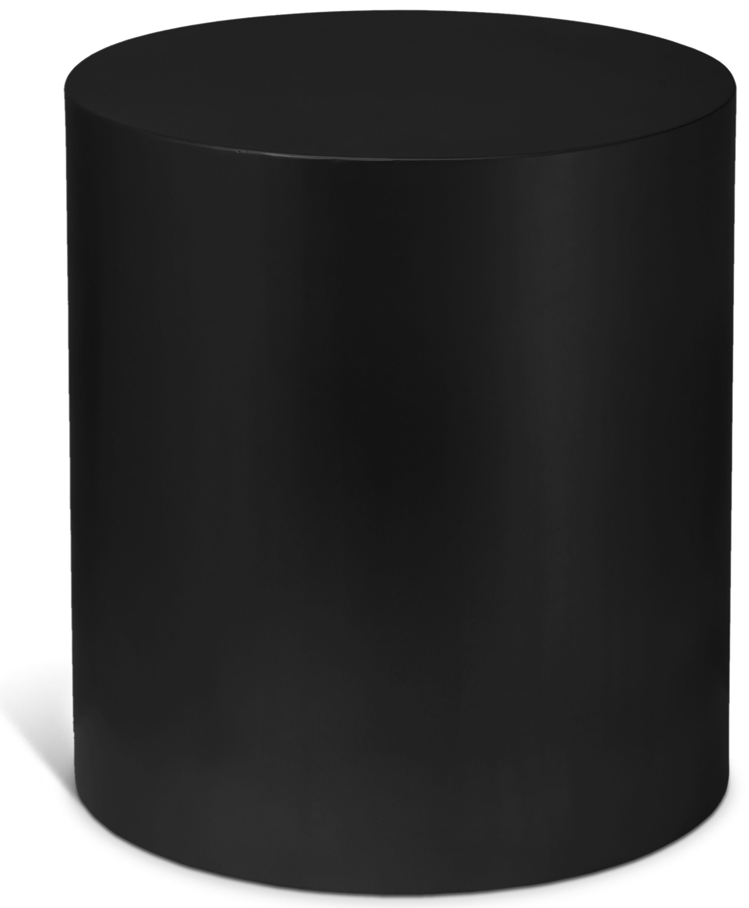Cylinder - End Table - Matte Black