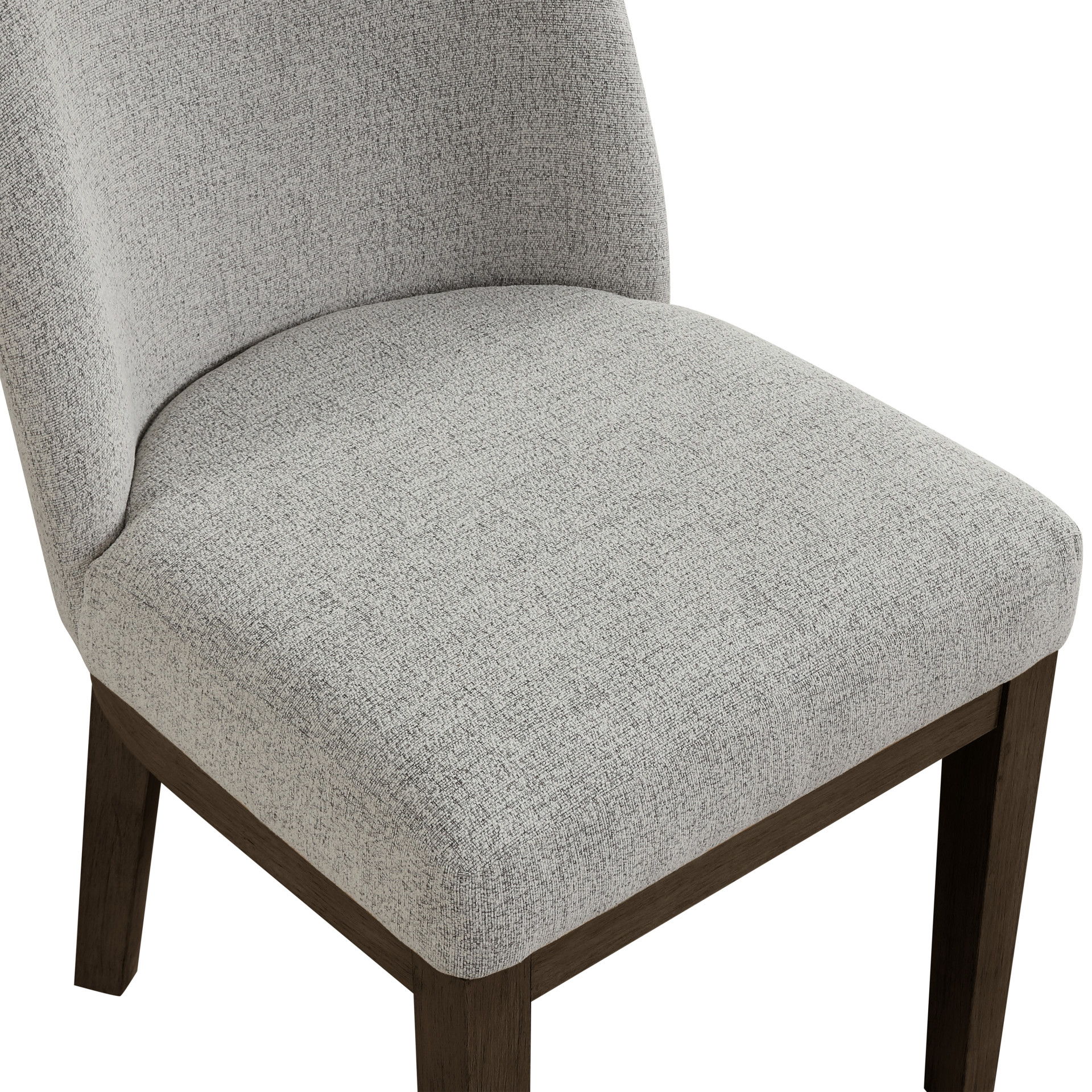 Essence - Upholstered Curved Back Chair (Set of 2) - Brown, dark brown, view 5
