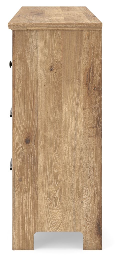 Ashley Furniture Makidern - Six Drawer Dresser - Tan - Image 8