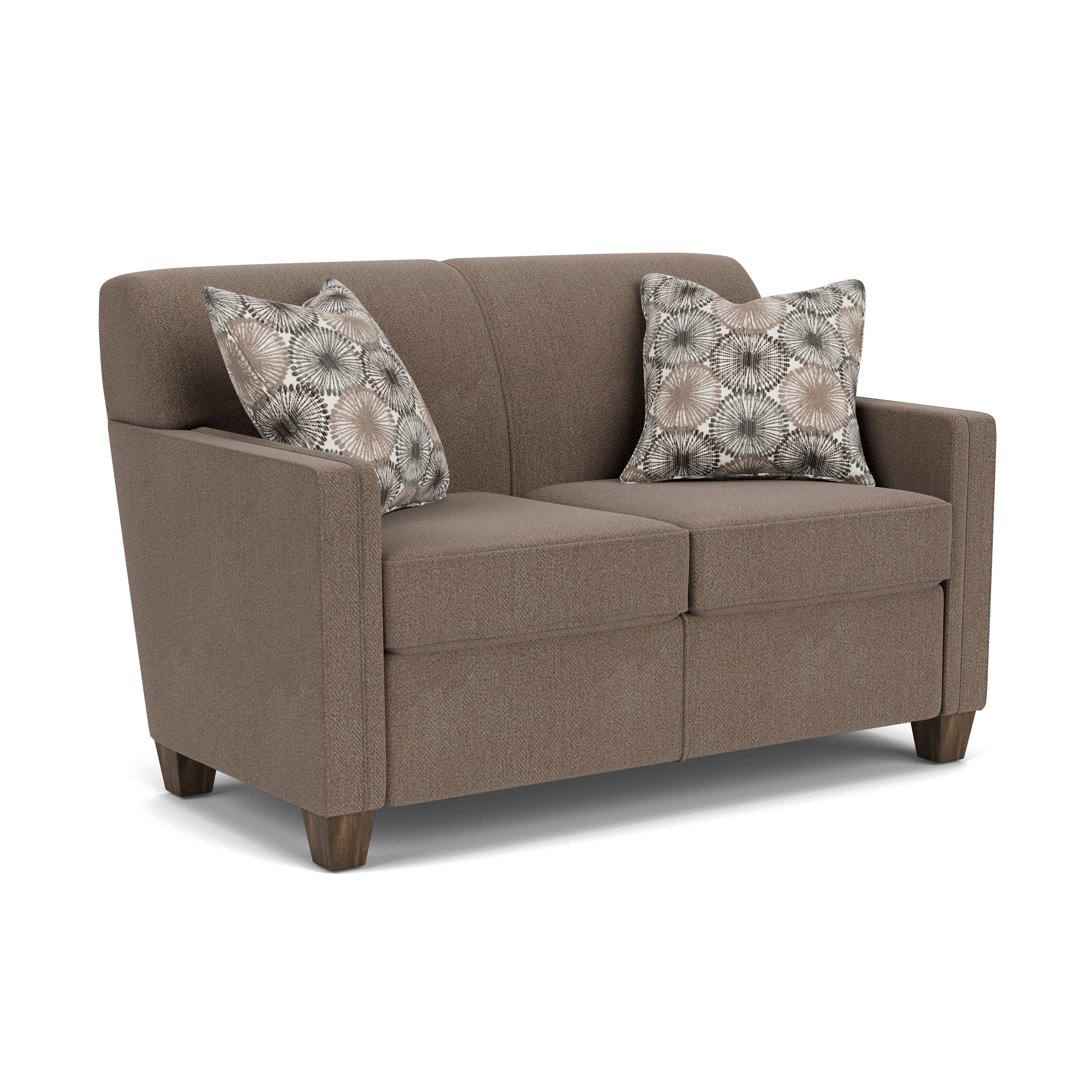 Nora - Fabric Loveseat, gray