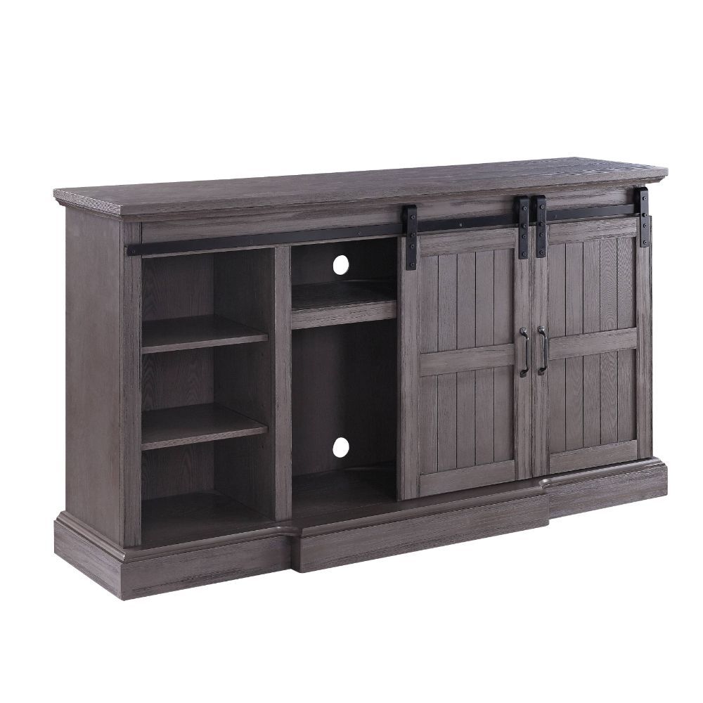 Admon - TV Stand - Gray Oak Image