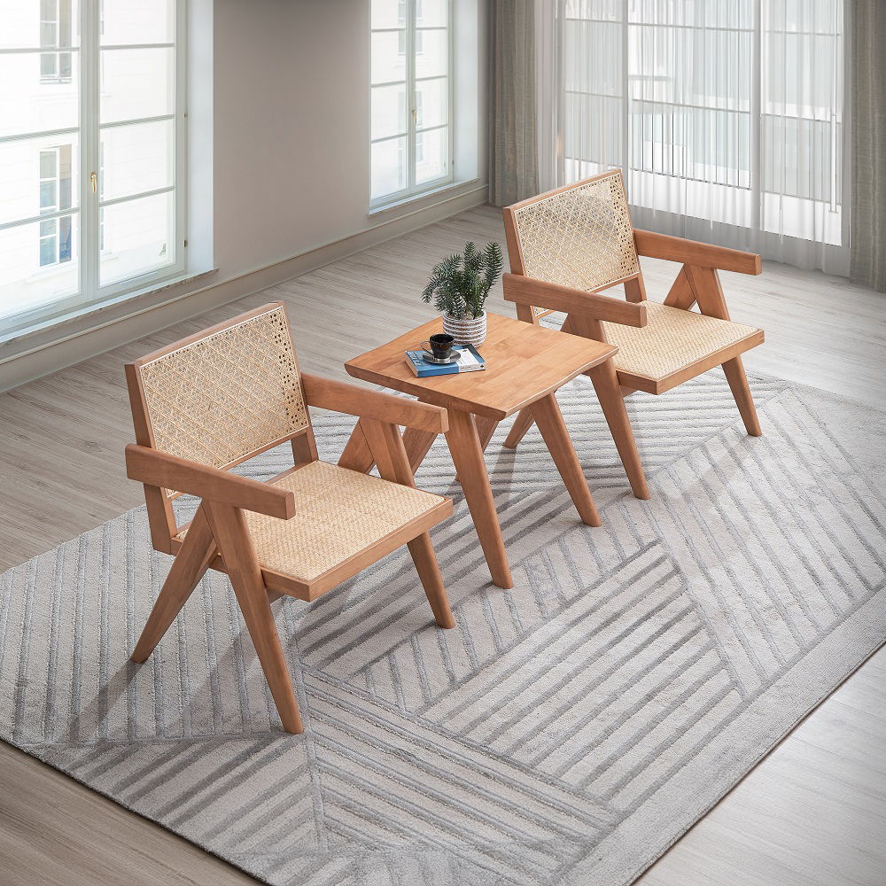 Velentina - Accent Chair - Rattan & Natural, light brown, view 6