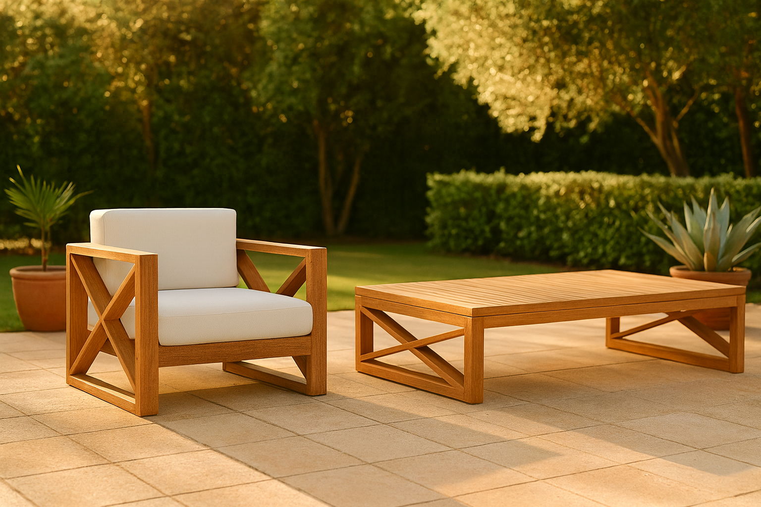 Anguilla - Water Resistant Outdoor Chair - Off White