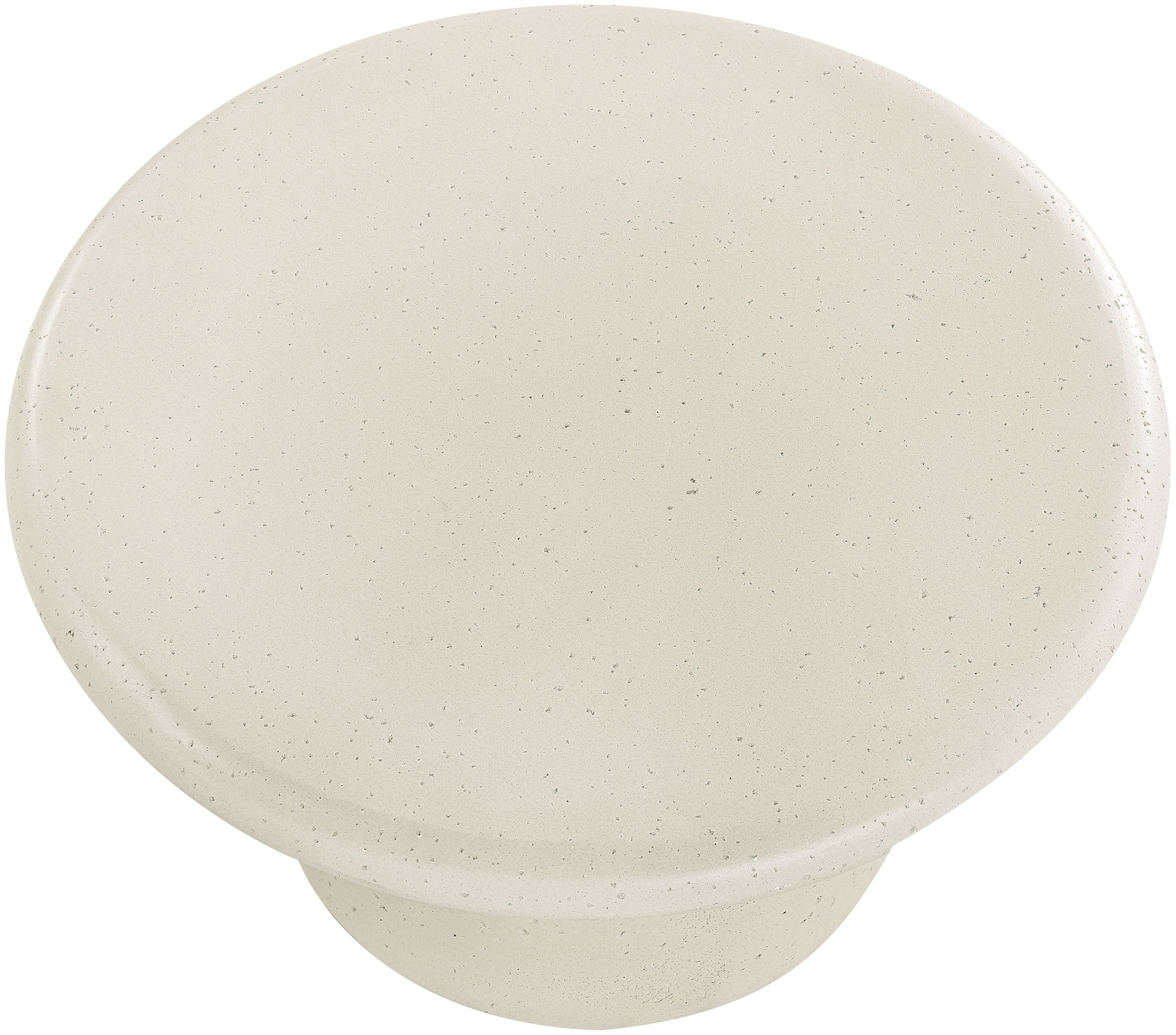 Emara - 12" Concrete And Fiberglass Indoor / Outdoor Coffee Table - Cream