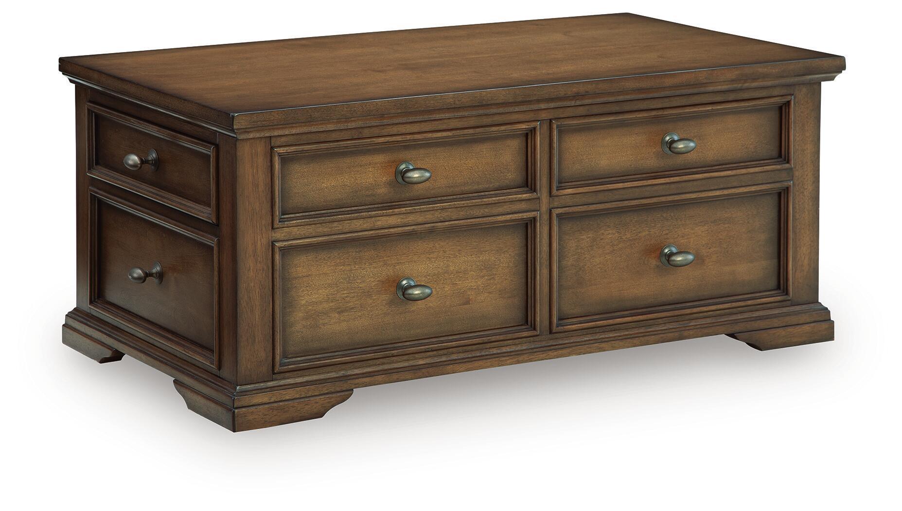 Channley – Lift Top Cocktail Table – Brown