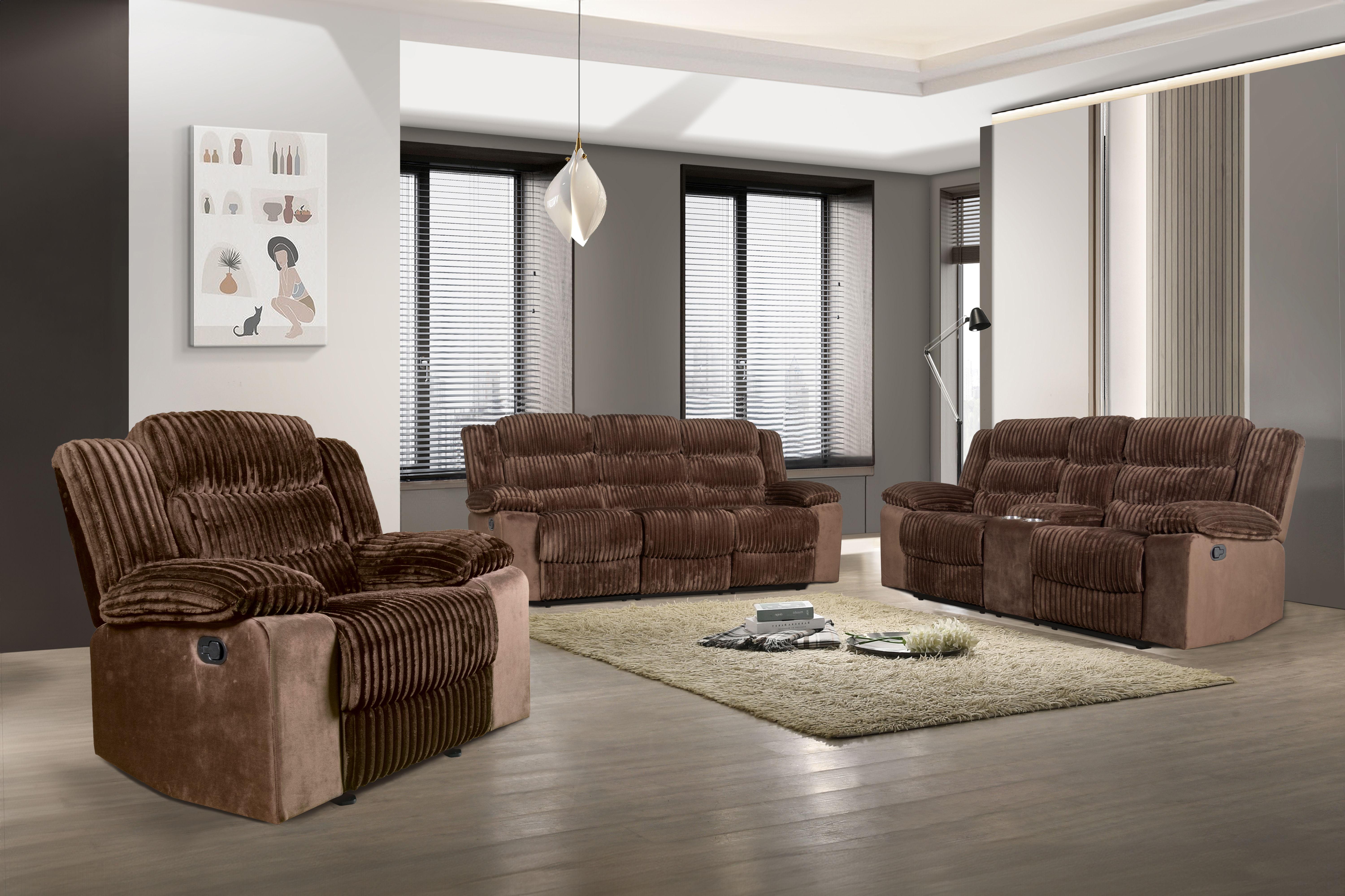 Willow - Glider Recliner - Brown, dark brown, view 8