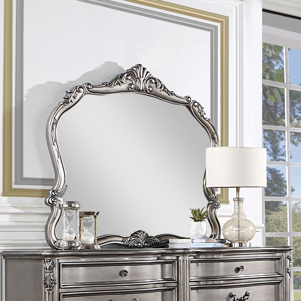 Ariadne - Mirror - Antique Platinum, silver