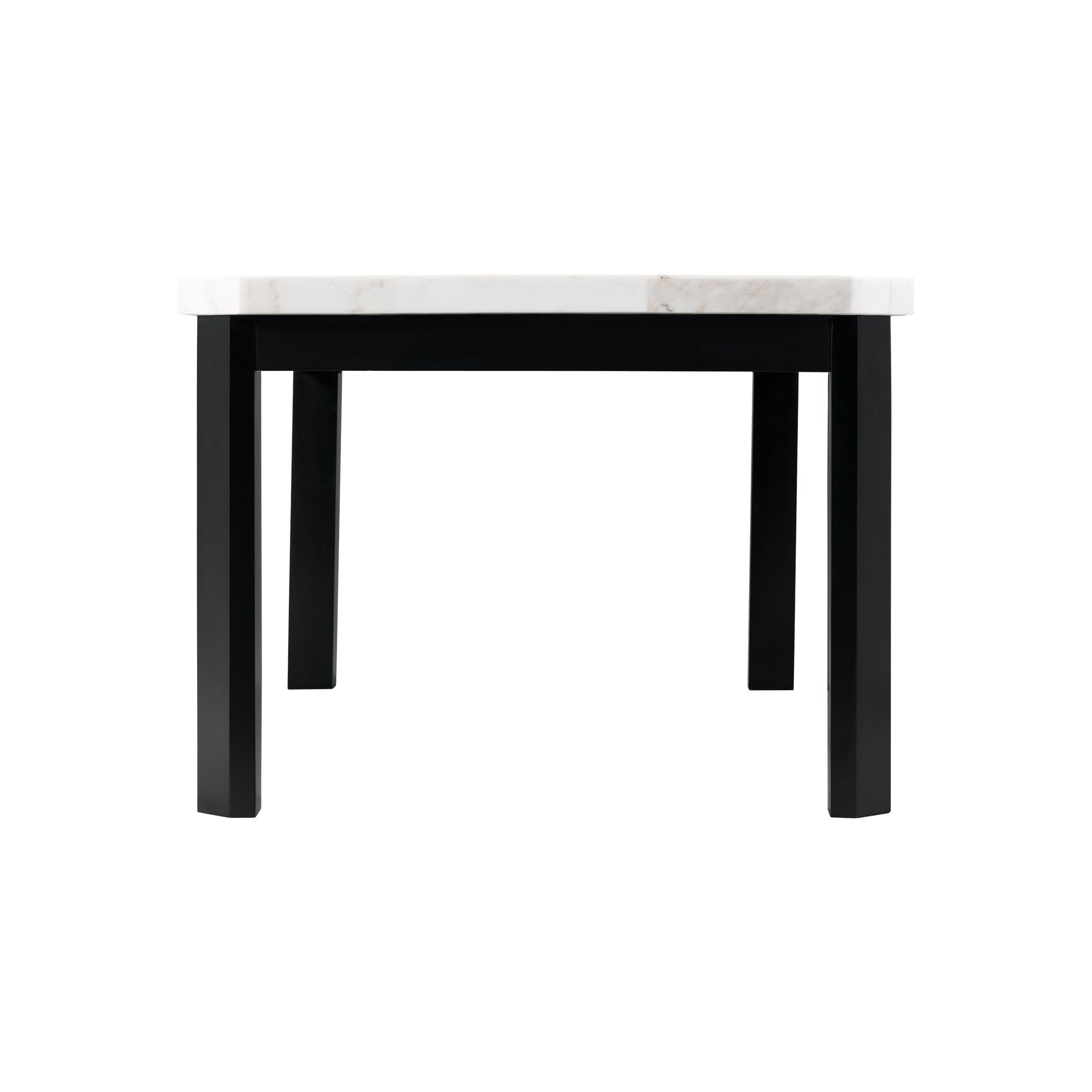 Francesca - Marble Standard Height Dining Table - White