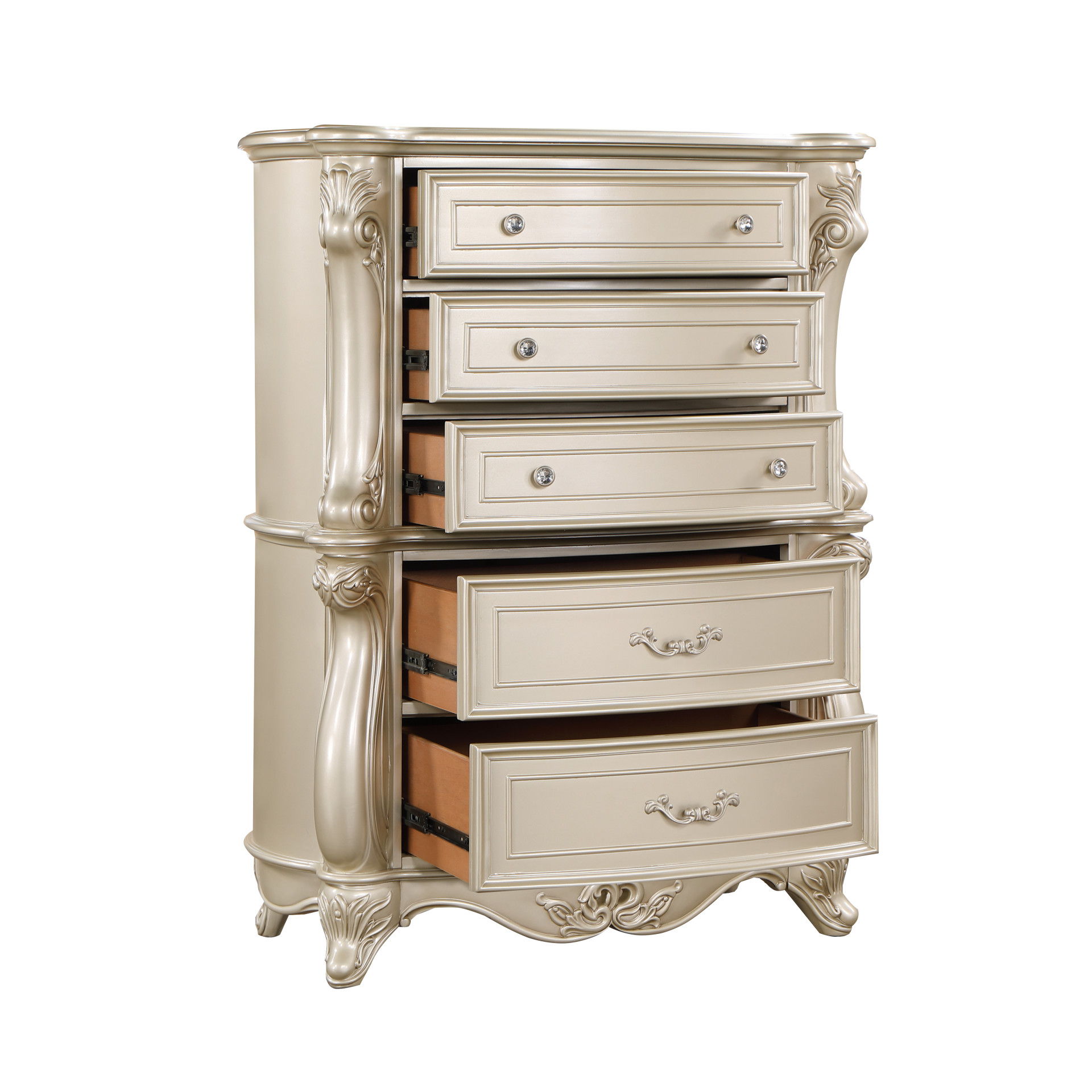 Monique - Chest - Champagne, beige, view 4