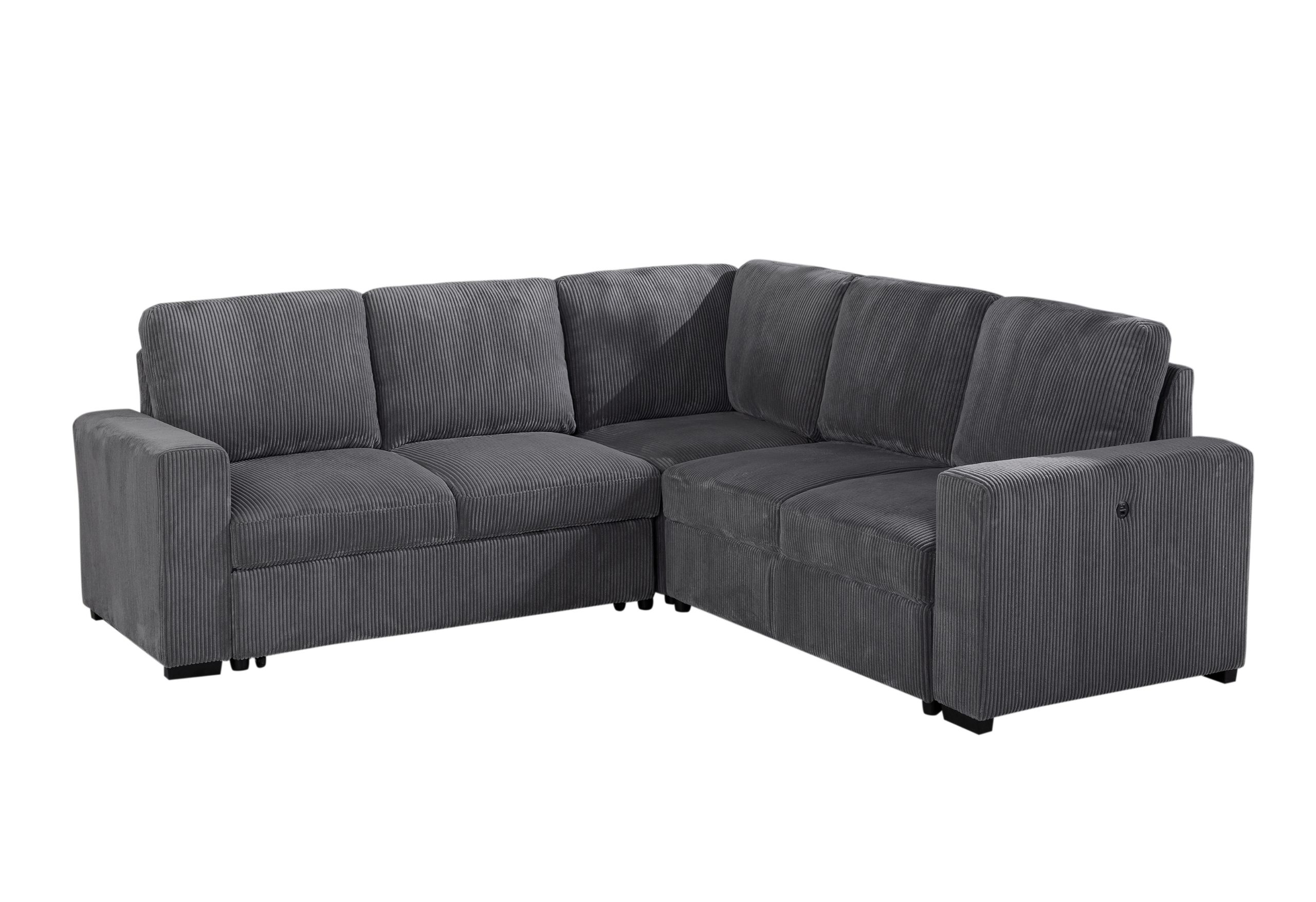 U2660 - Armless Loveseat - Gray