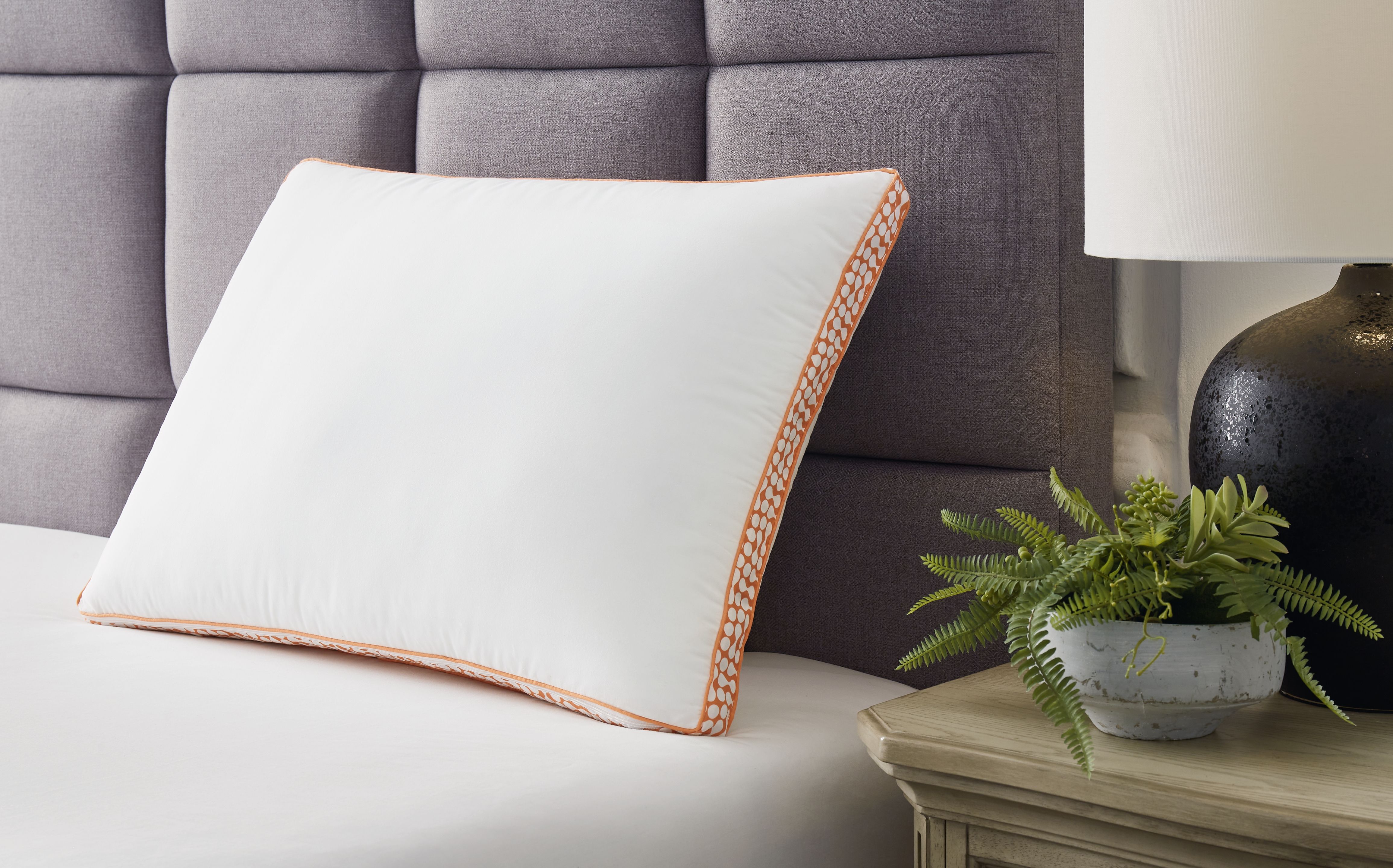 Zephyr 2.0 - 3-in-1 Pillow (Set of 6) - White / Orange