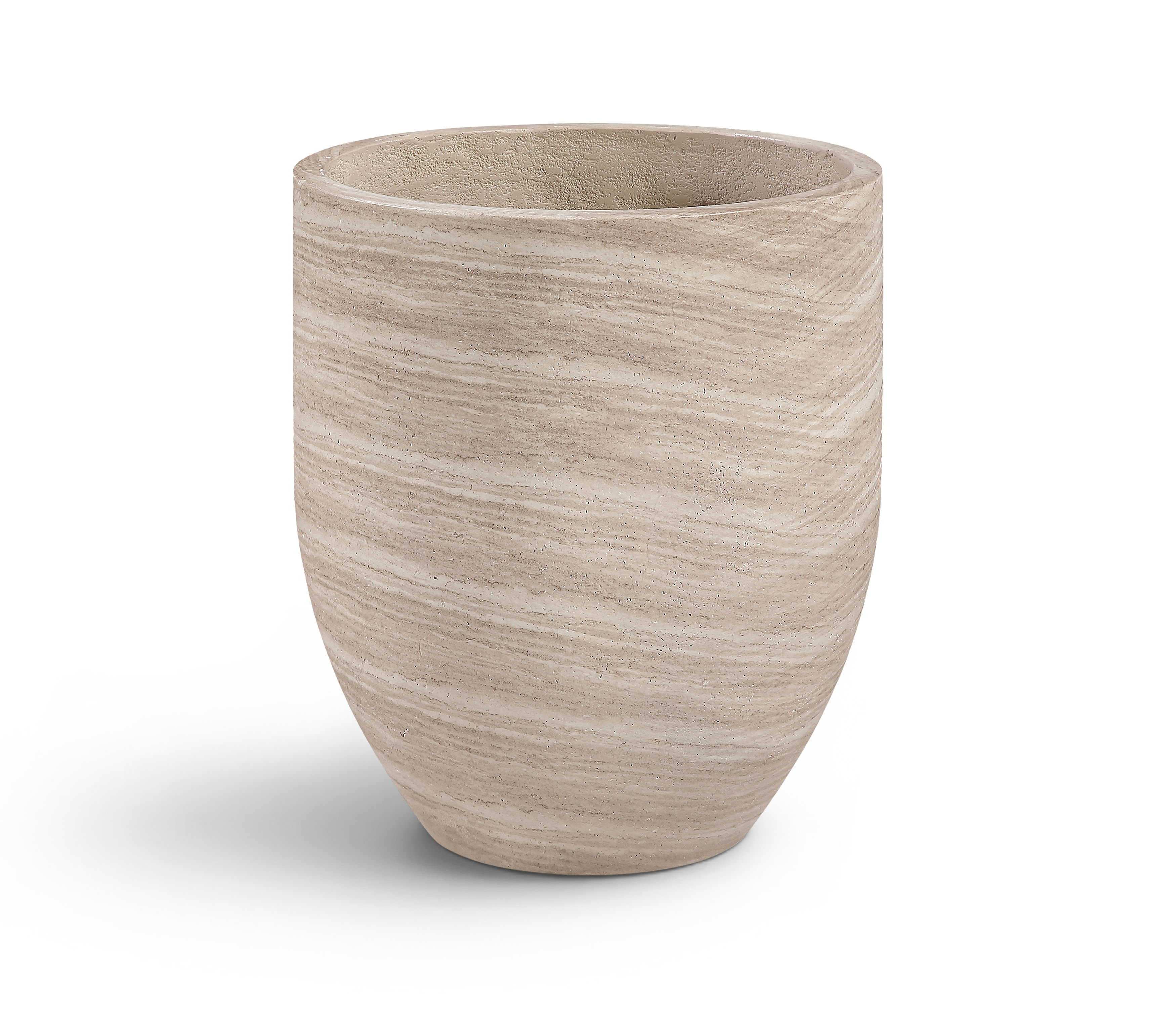 Florique - 24" Indoor / Outdoor Concrete Planter - Travertine