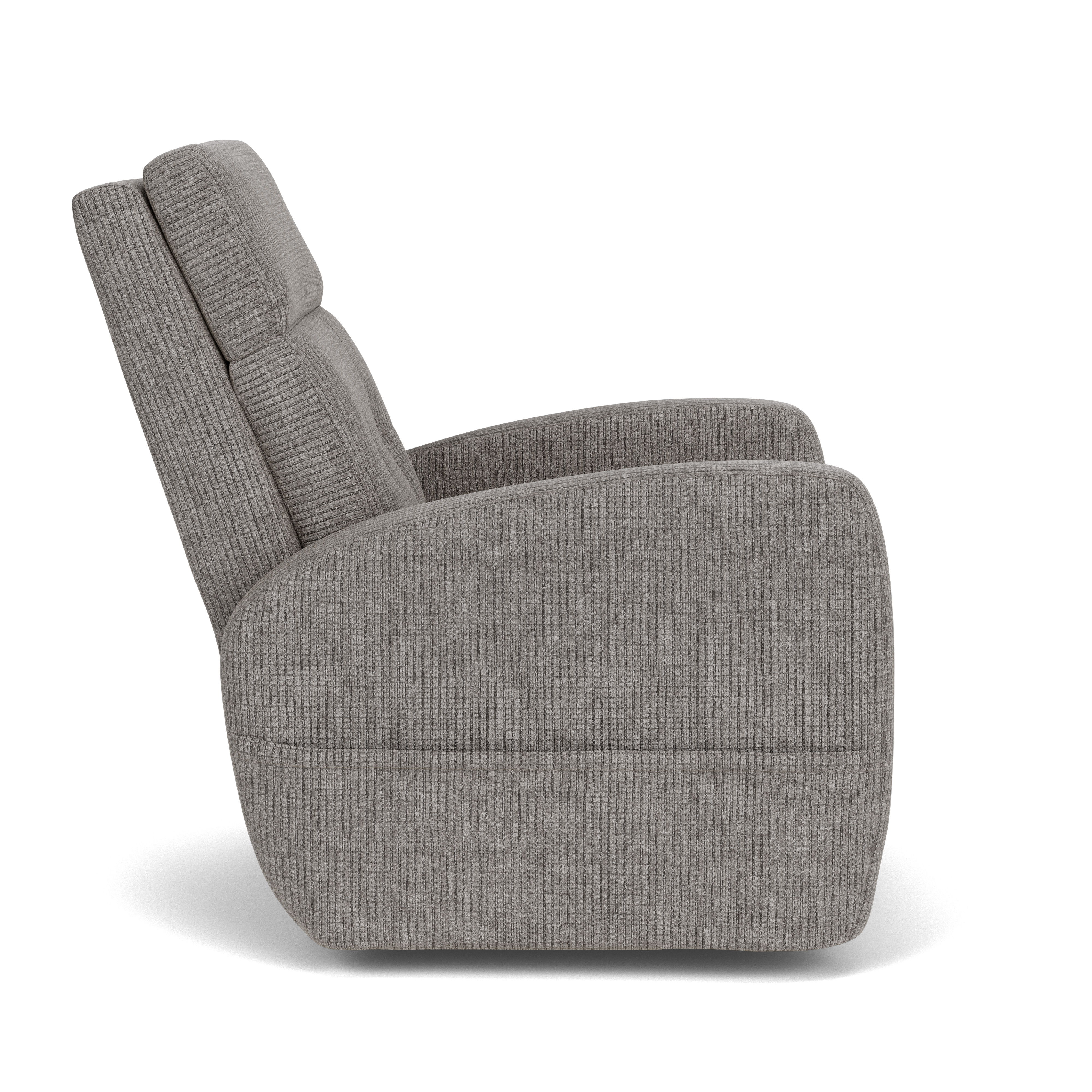 Charlotte - Transitional Fabric Power Recliner With Power Headrest & Lumbar, gray, view 5